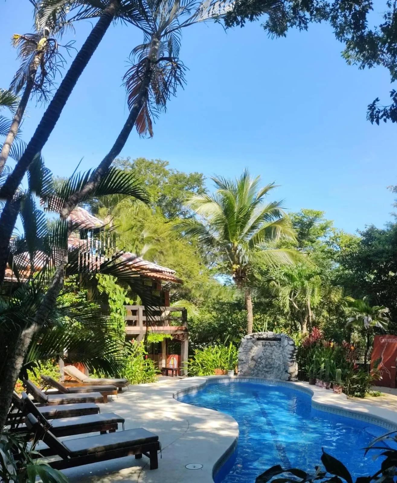Pool view in Massai Apartments