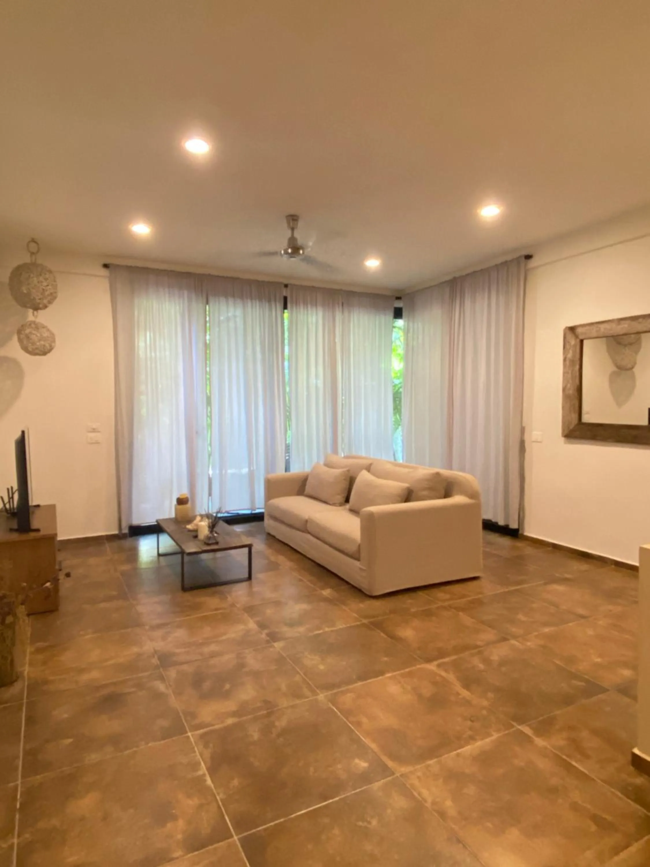 Living room in Panacea Condo Tulum