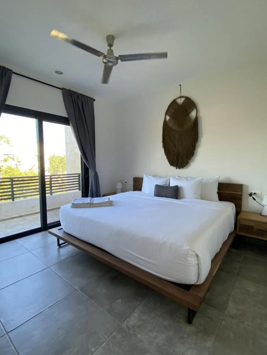 Bedroom, Bed in Panacea Condo Tulum
