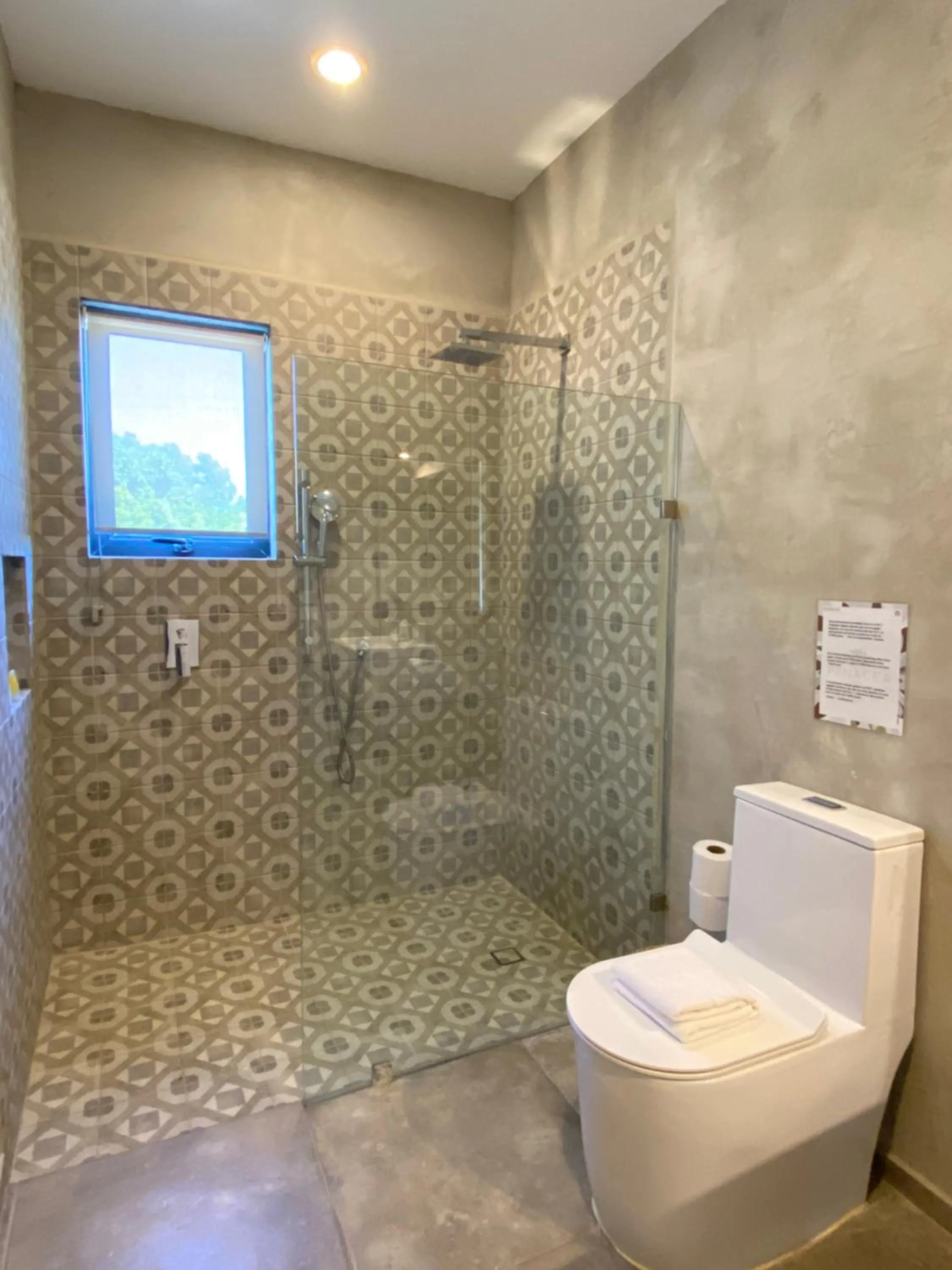 Shower in Panacea Condo Tulum