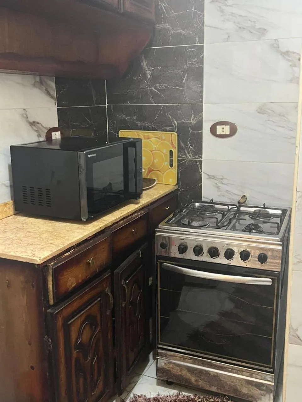 Kitchen or kitchenette in Almanara Hotel Marsa Matrouh