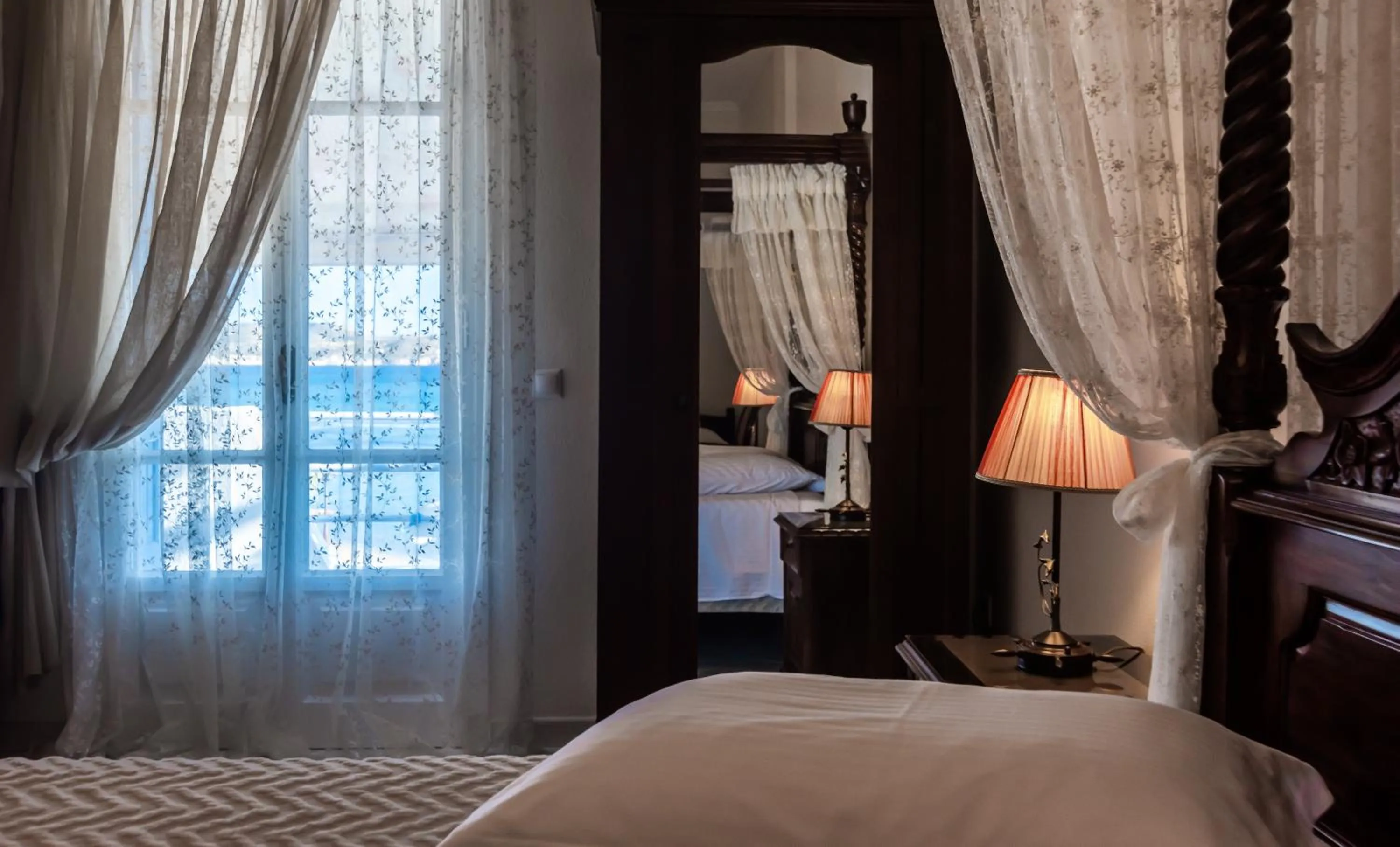 Bed in Villa Zampeta