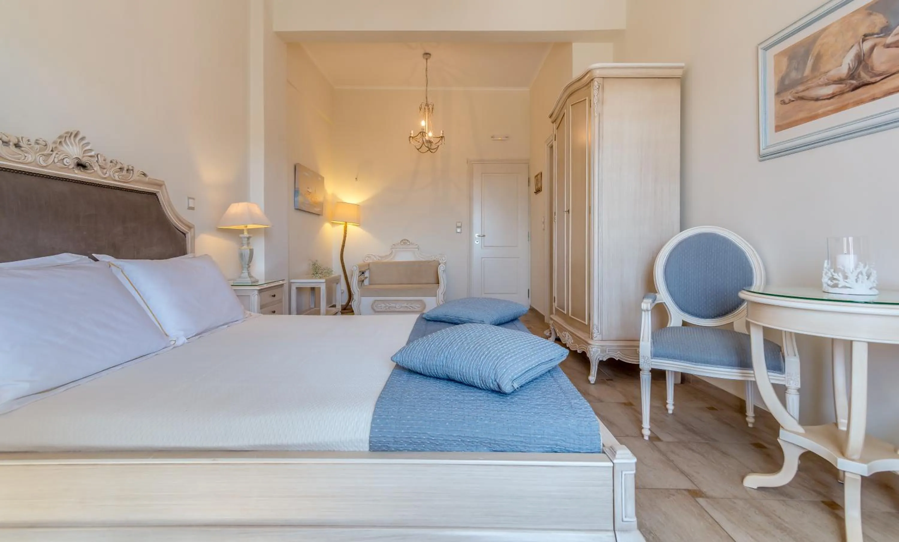 Bed in Villa Zampeta