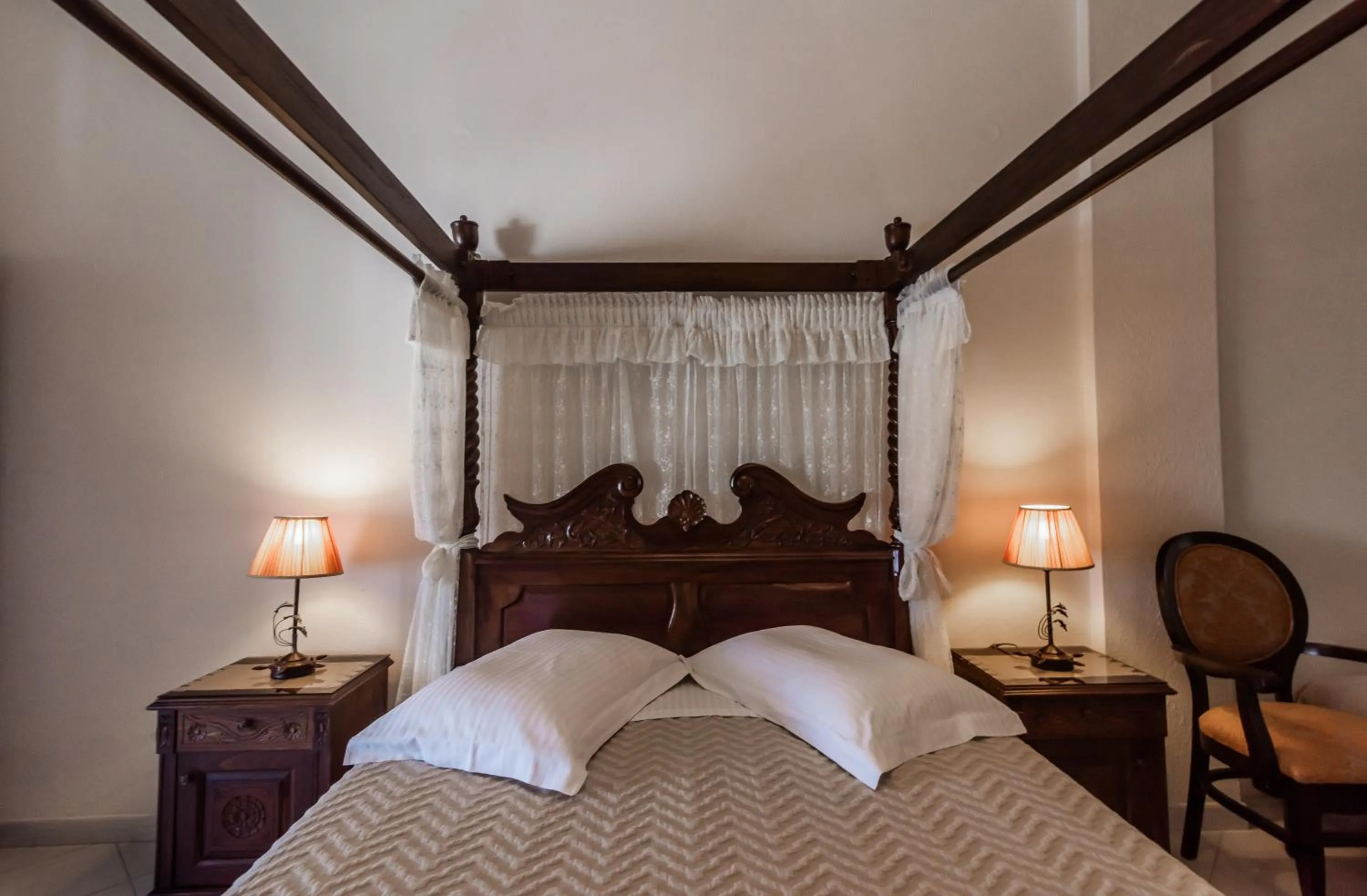 Bed in Villa Zampeta