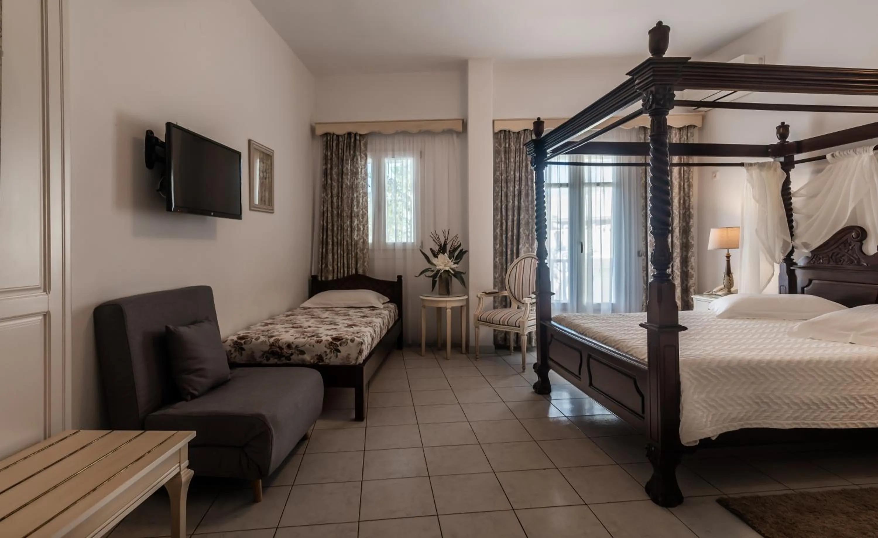 Bed in Villa Zampeta