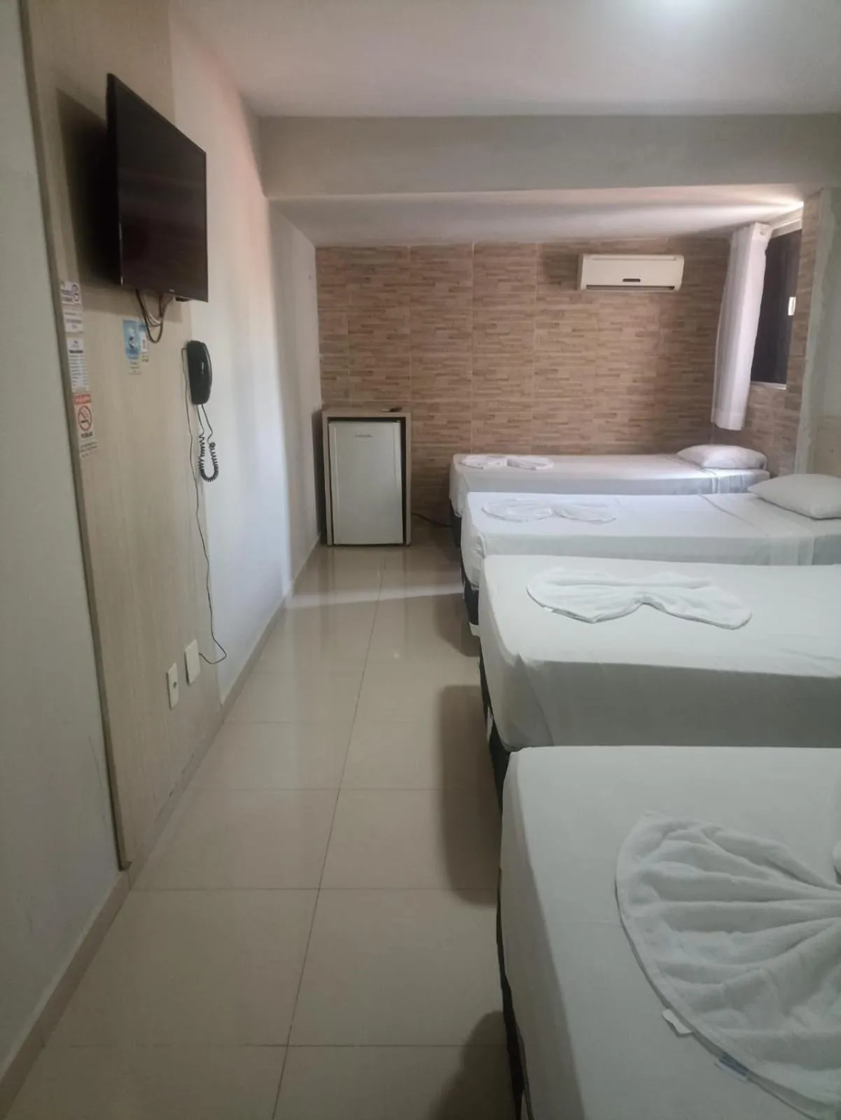 Bed in Hotel Litoral Fortaleza