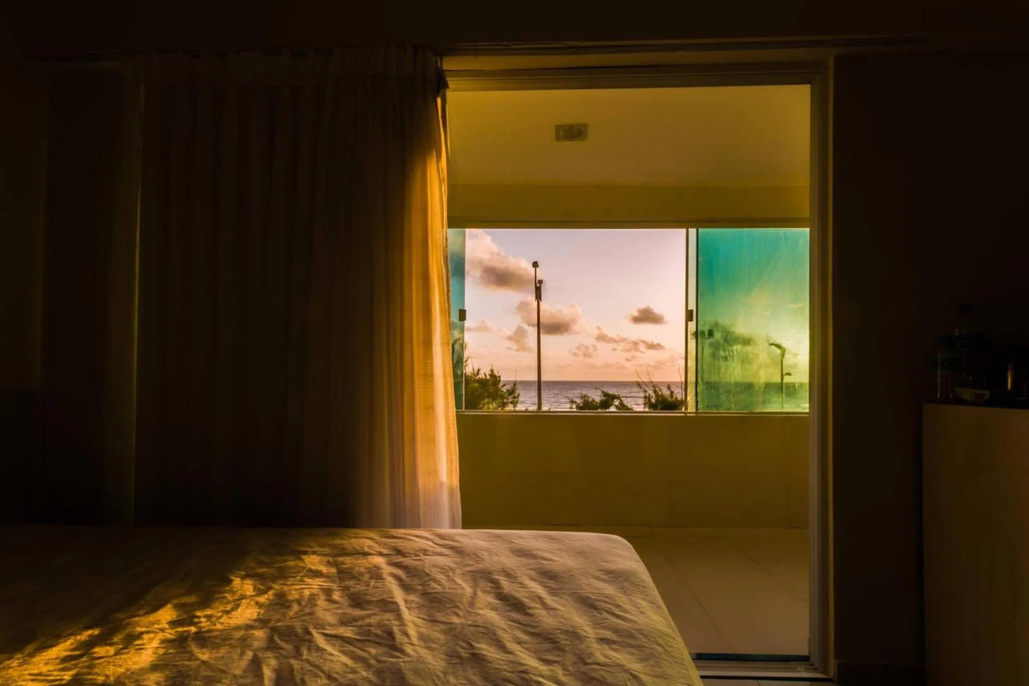 Sea view, Bed in Hotel Litoral Fortaleza
