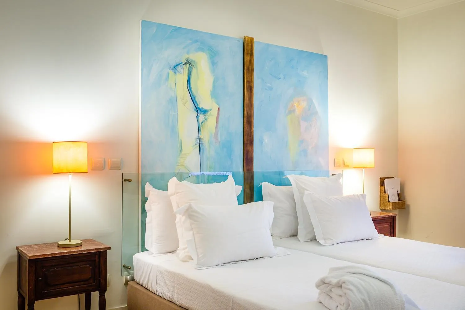 Bed in Hotel Fonte Santa