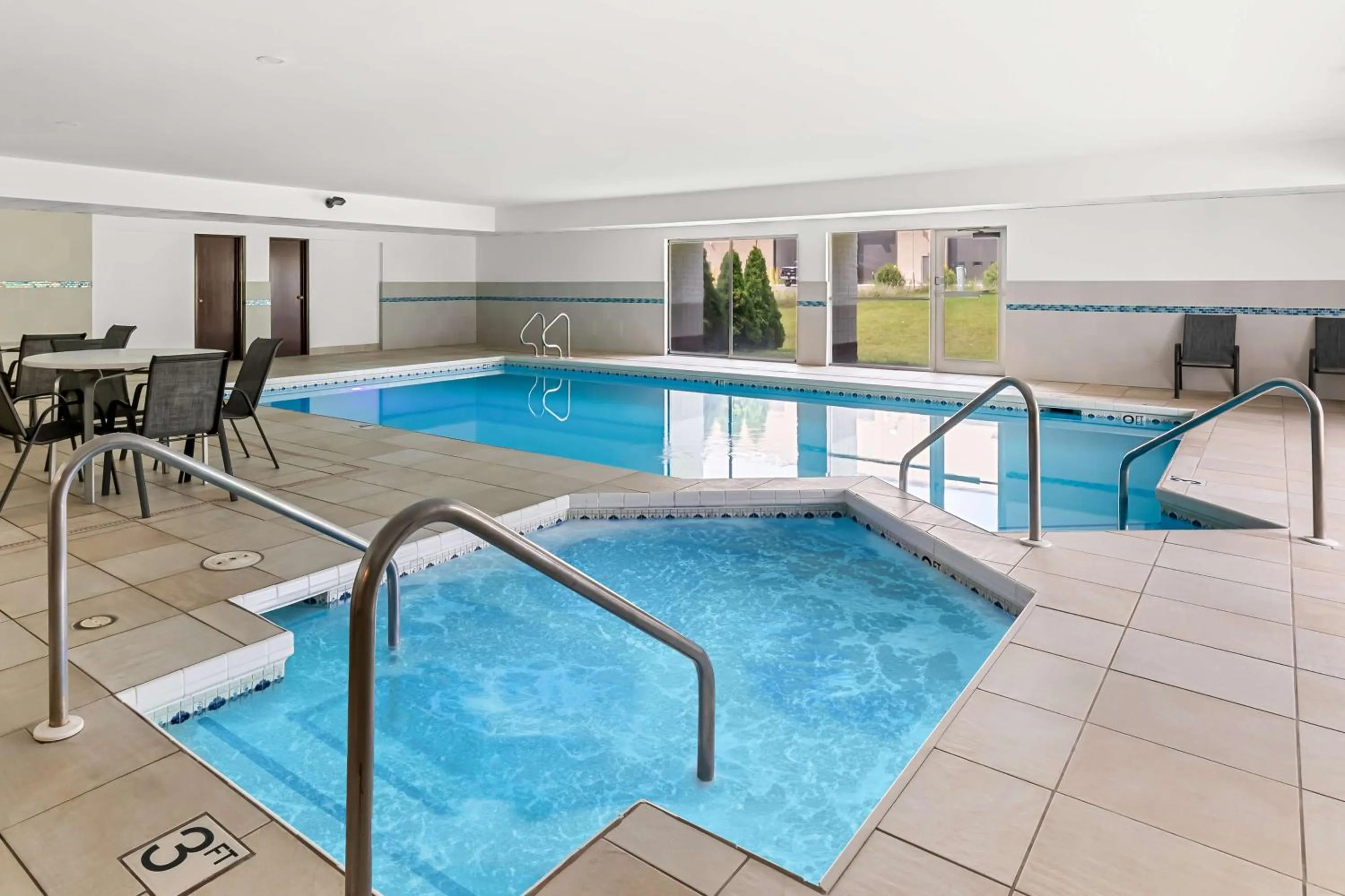 Pool view in Best Western Baraboo Inn