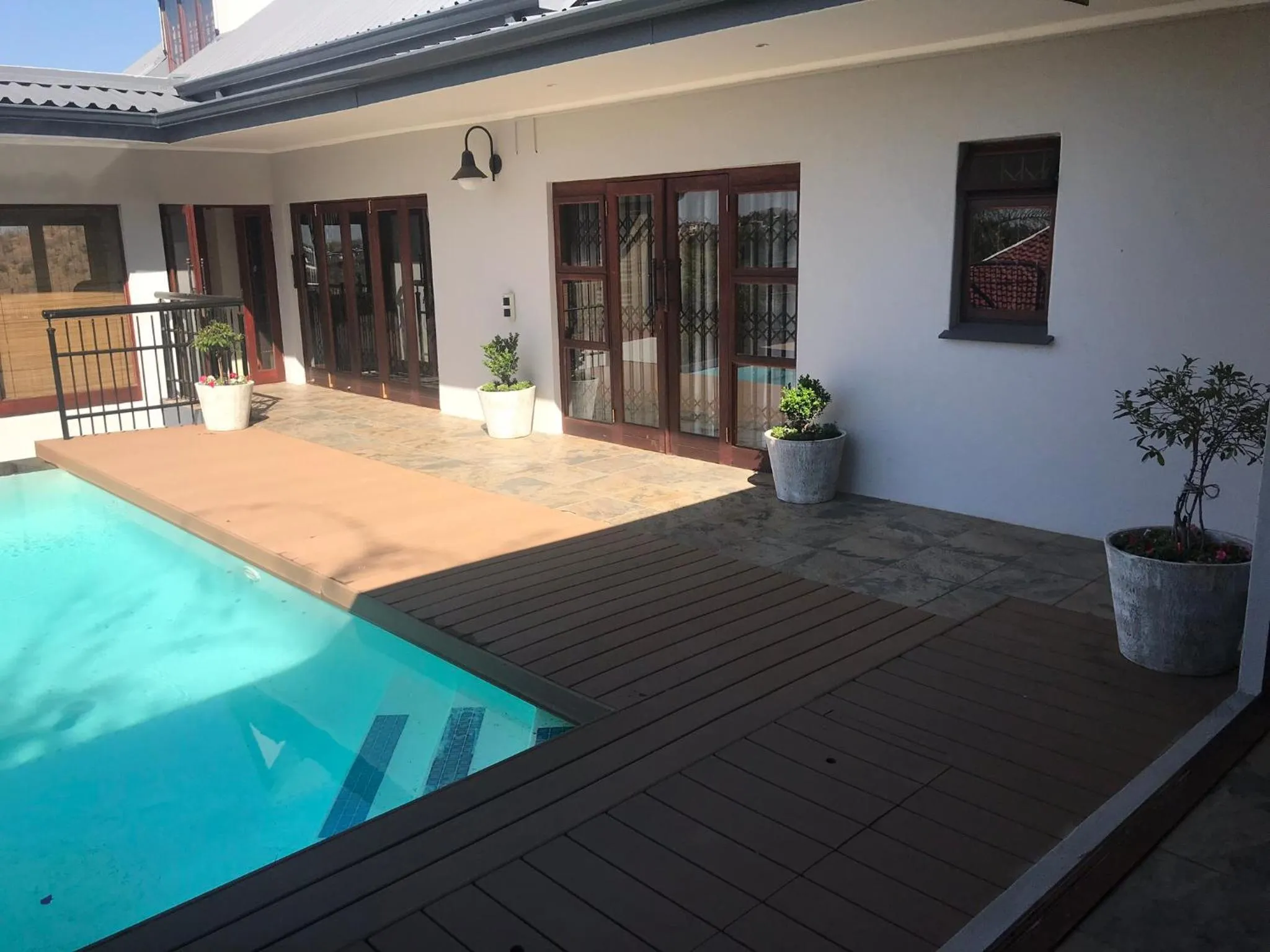 Pool view in Bokamoso Views