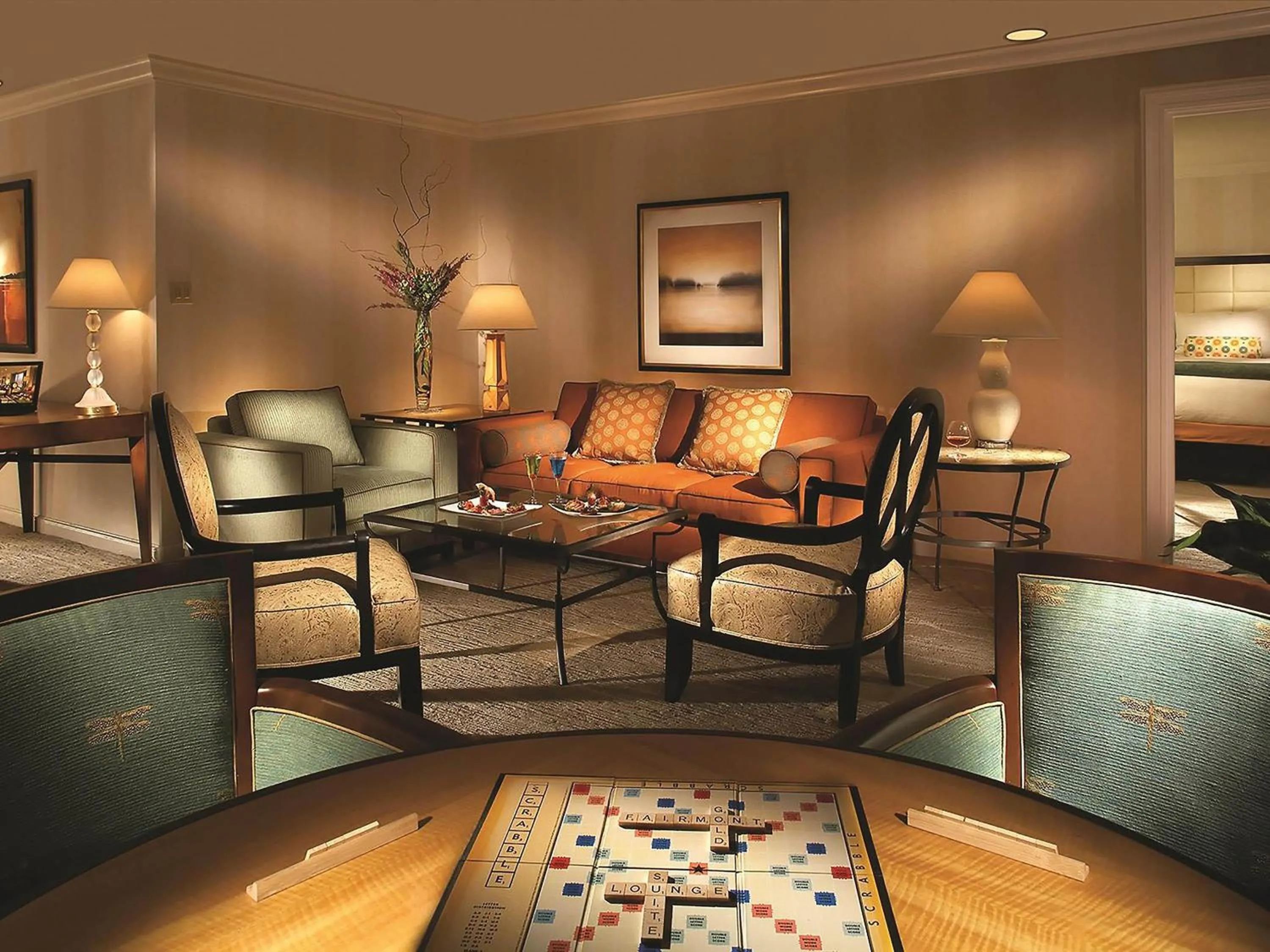 Photo of the whole room in Fairmont Dallas