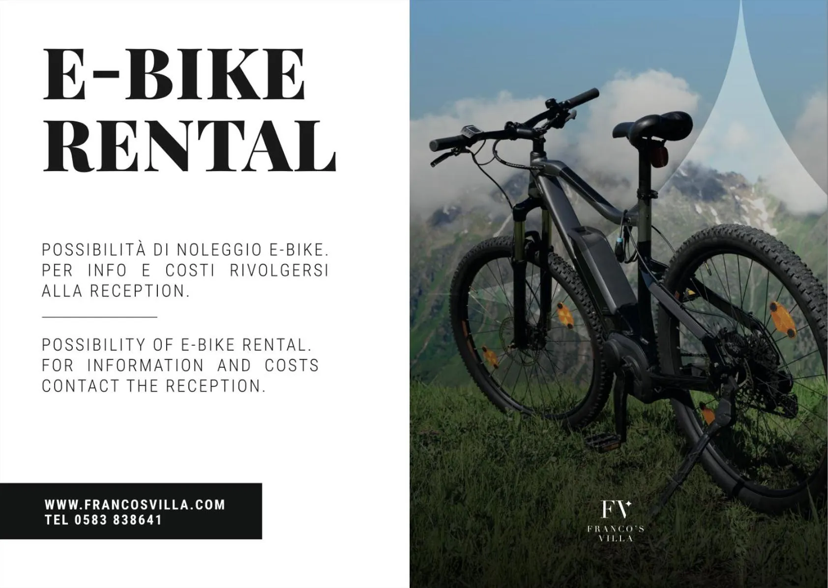 Cycling in Lucca Franco's Villa