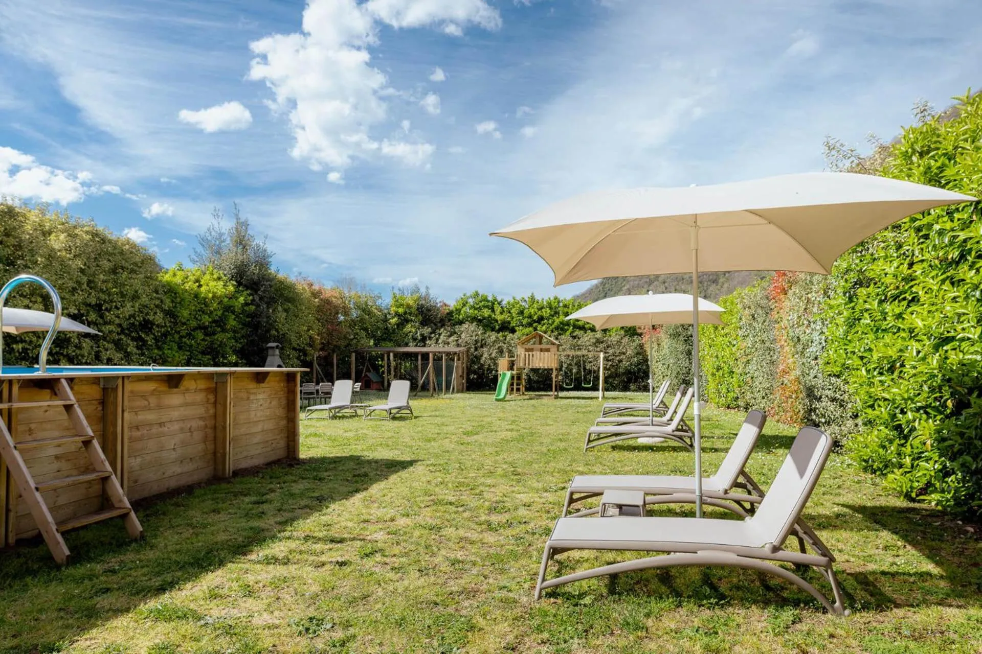 Garden view in Lucca Franco's Villa