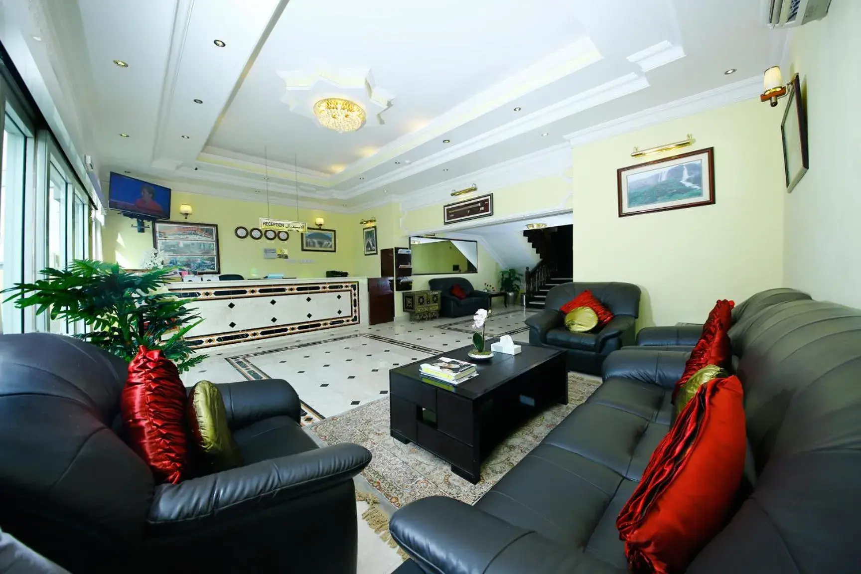 Lobby or reception in Muscat International Hotel Lobby or reception in Muscat International Hotel