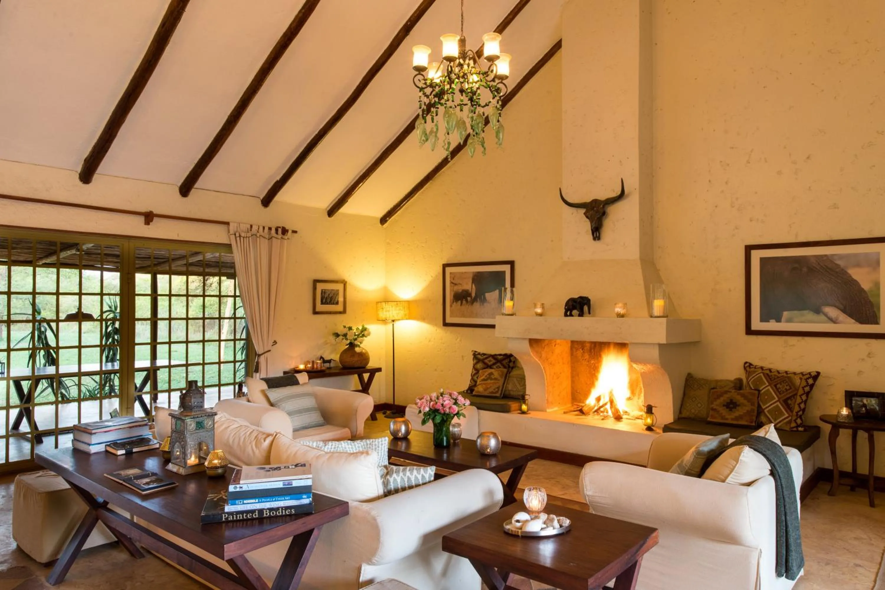 Living room in Kili Villa Kilimanjaro Luxury Retreat