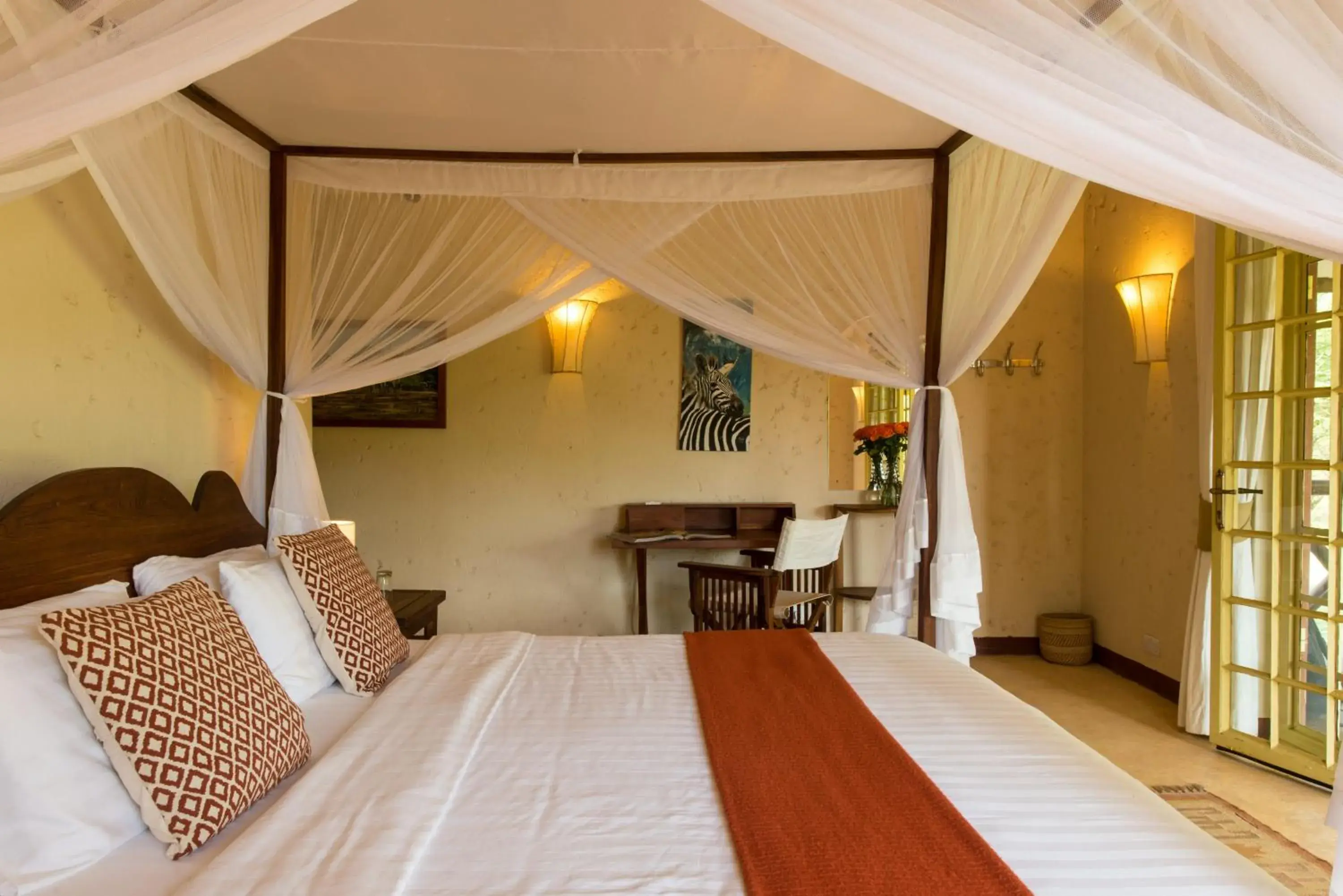 Bed in Kili Villa Kilimanjaro Luxury Retreat Bed in Kili Villa Kilimanjaro Luxury Retreat