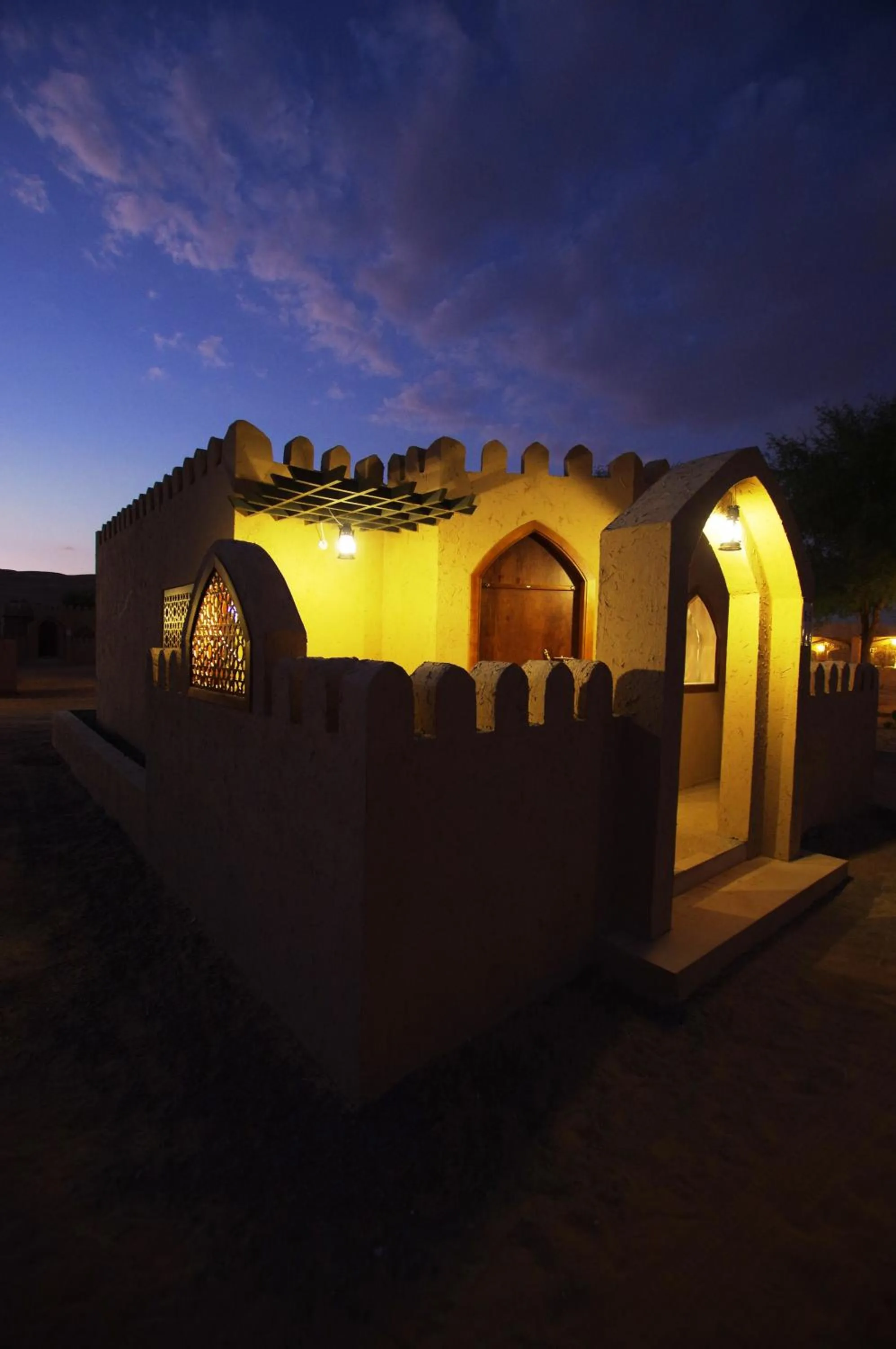 Inner courtyard view in Arabian Oryx Camp