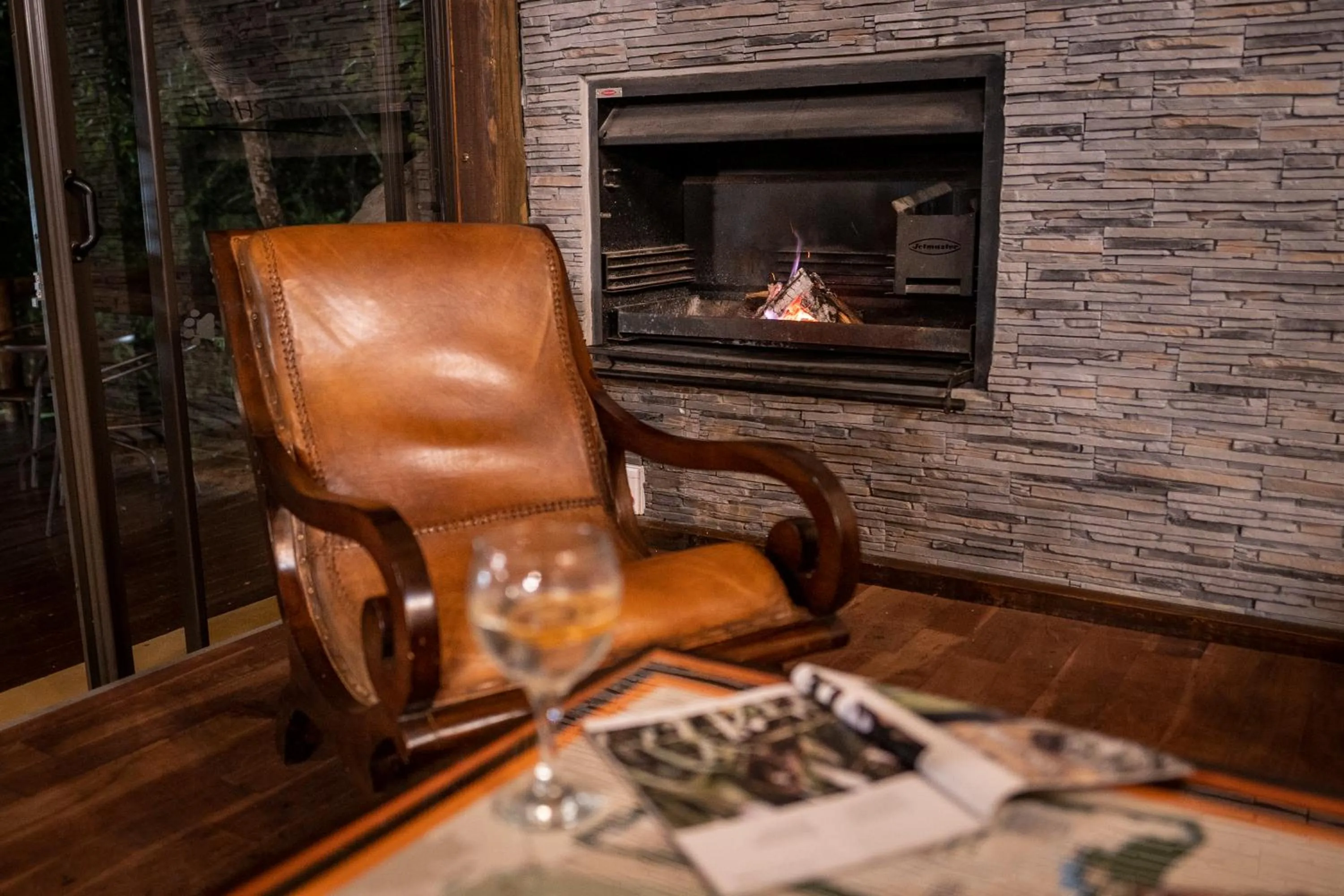 Lounge or bar in Panzi Lodge