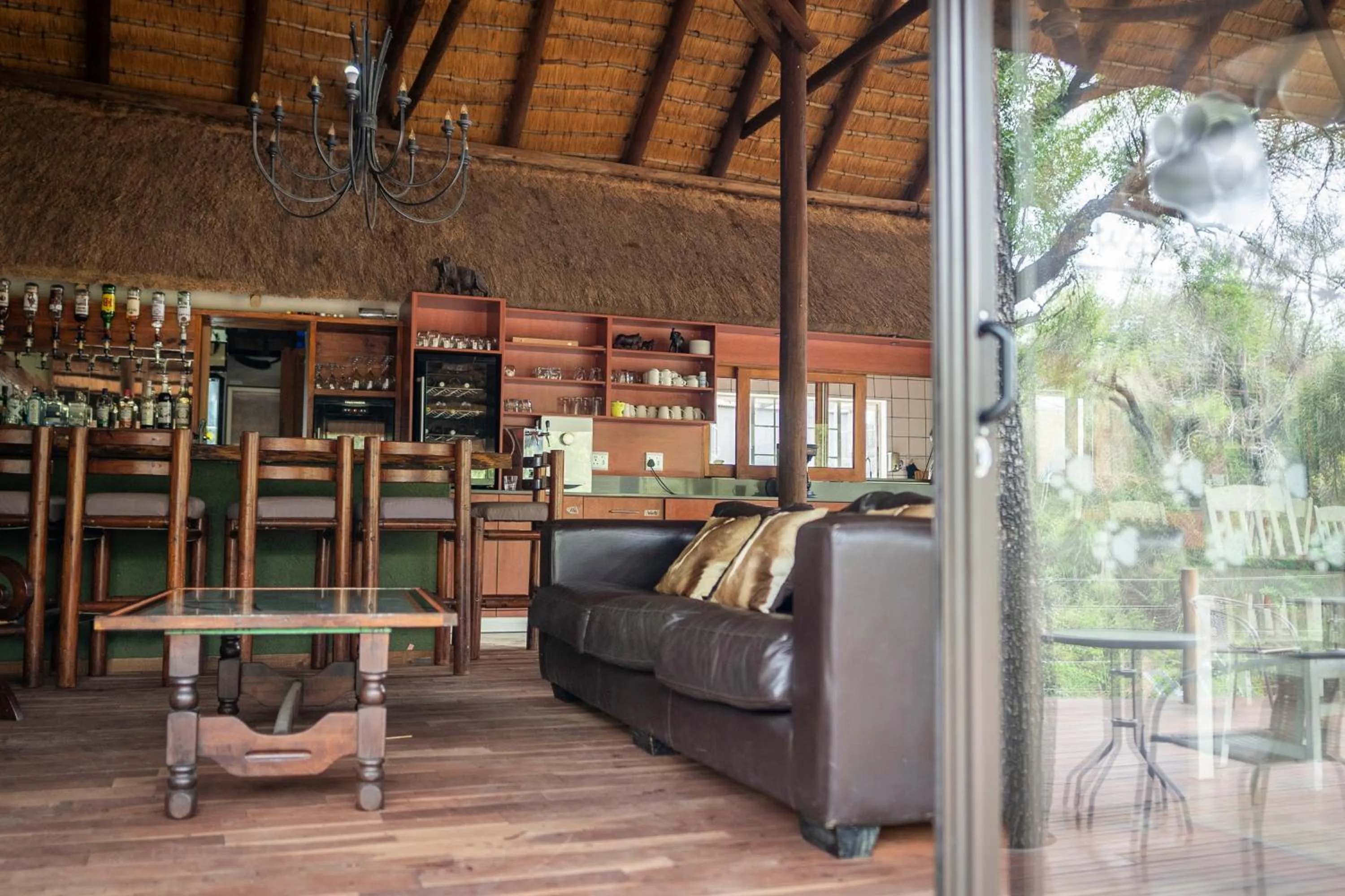 Lounge or bar in Panzi Lodge