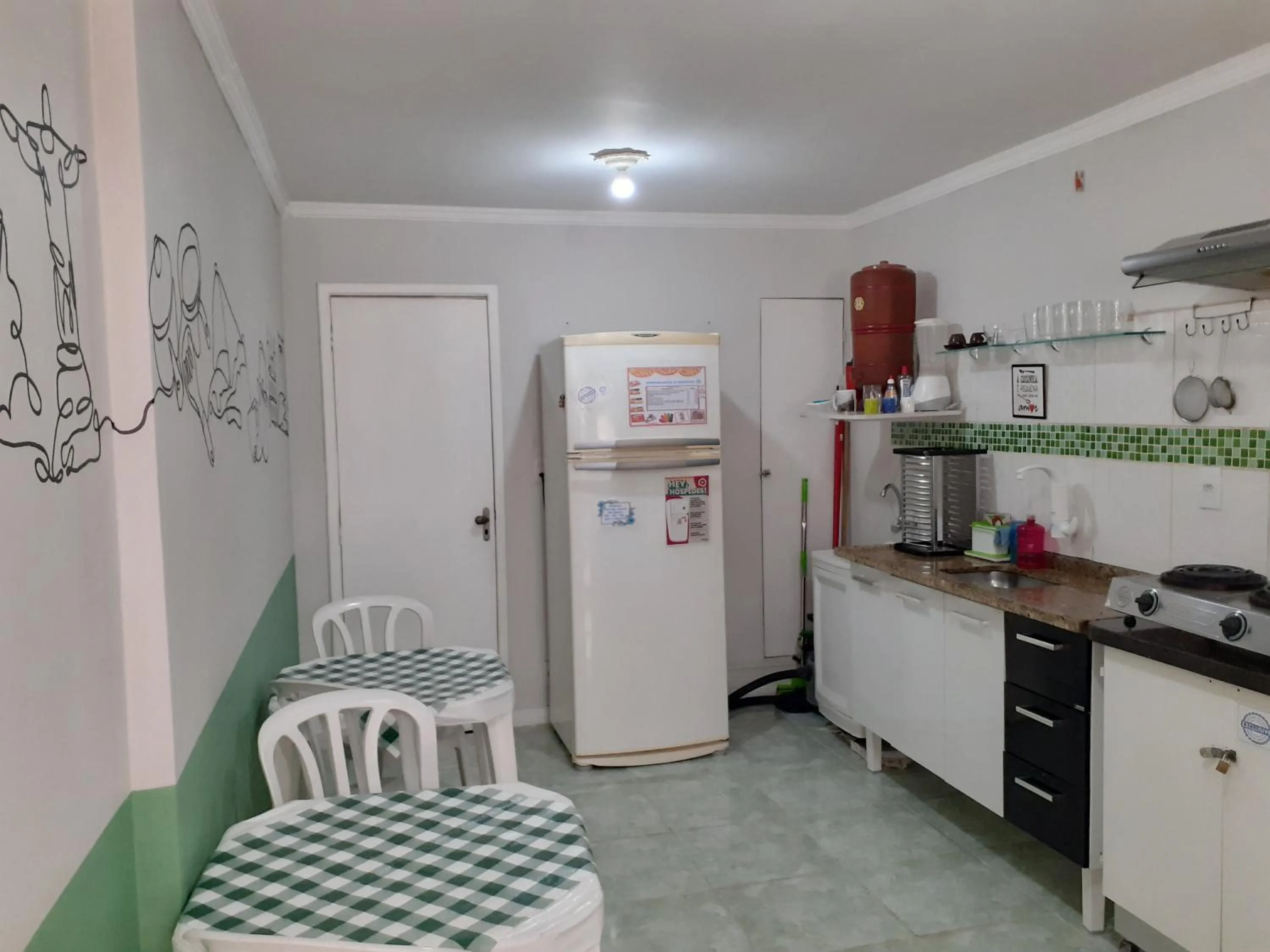 Communal kitchen in DS Hostel