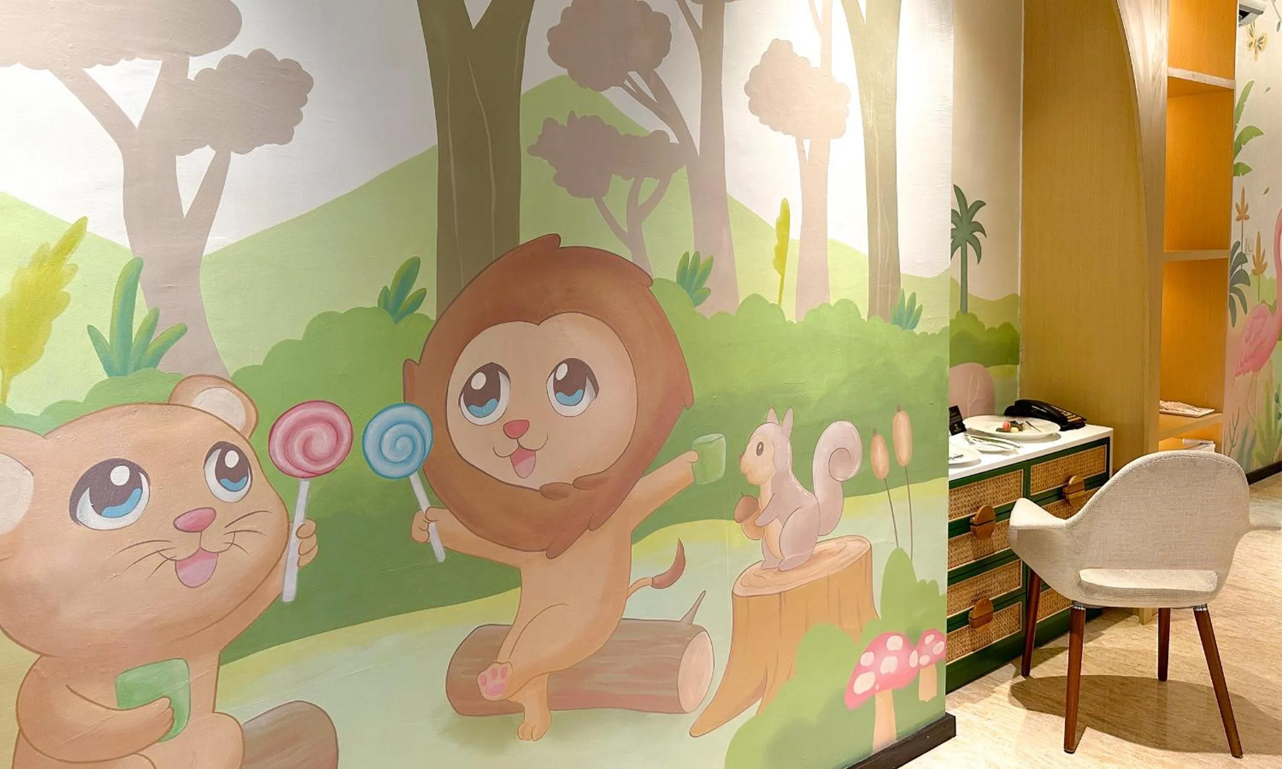 Living room in The Singhasari Resort Batu