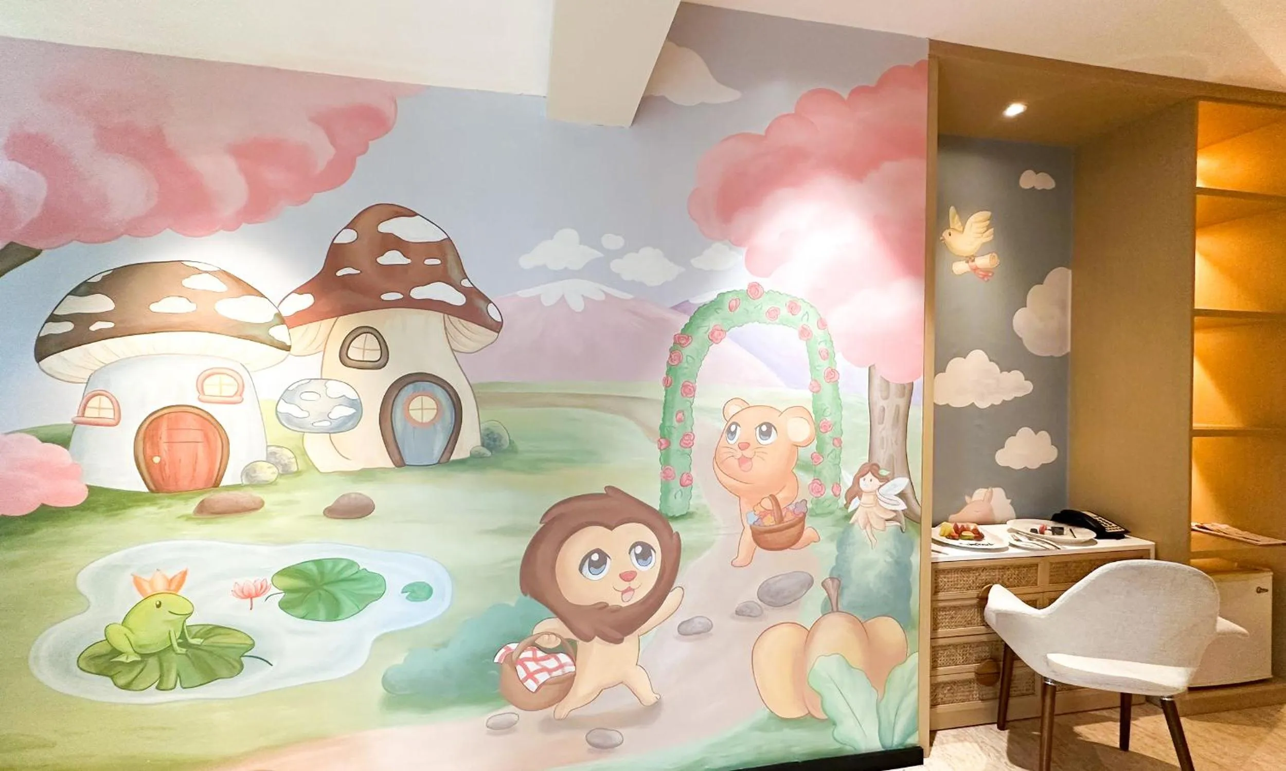 Living room in The Singhasari Resort Batu