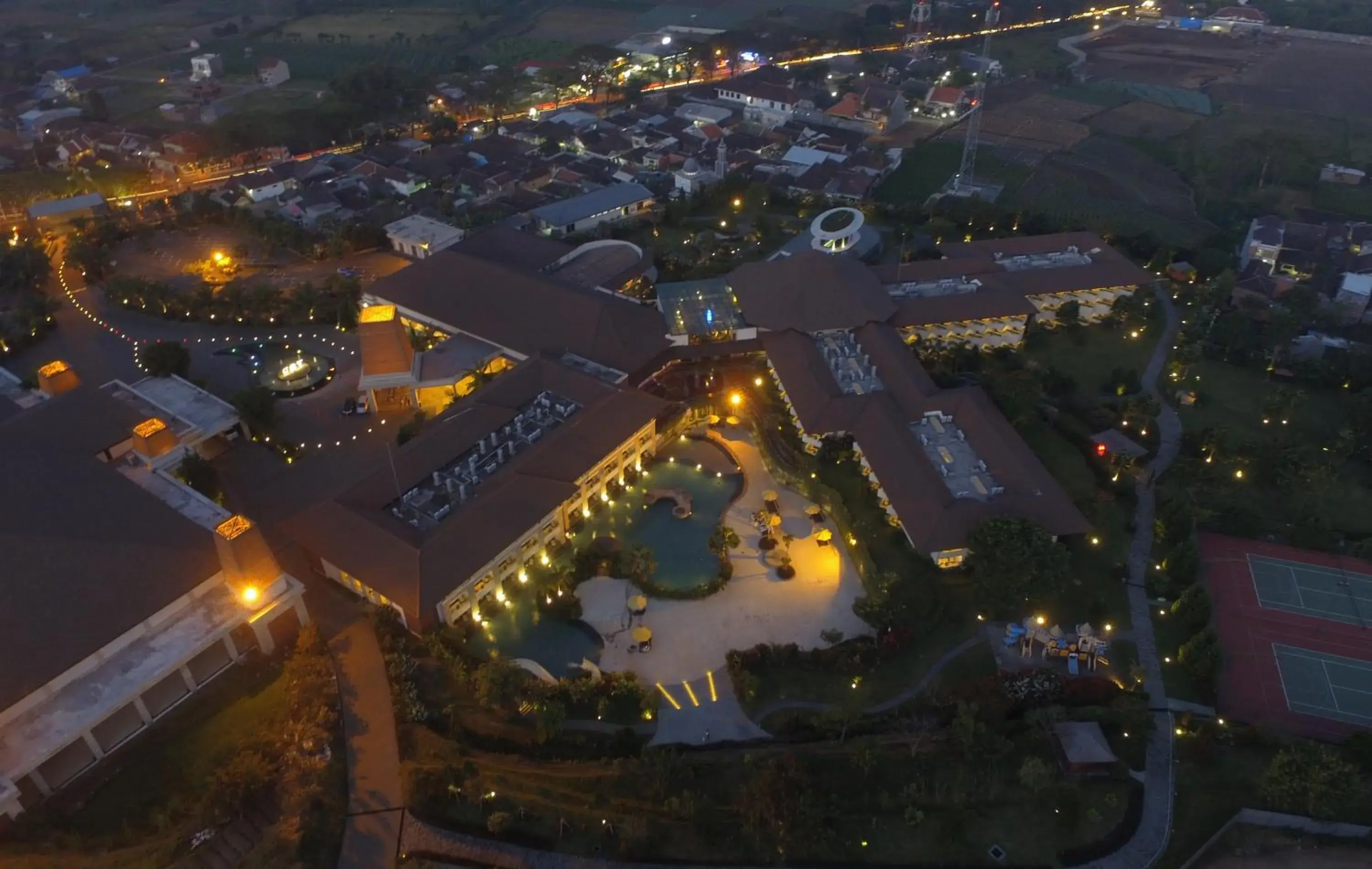 Bird's eye view in The Singhasari Resort Batu Bird's eye view in The Singhasari Resort Batu