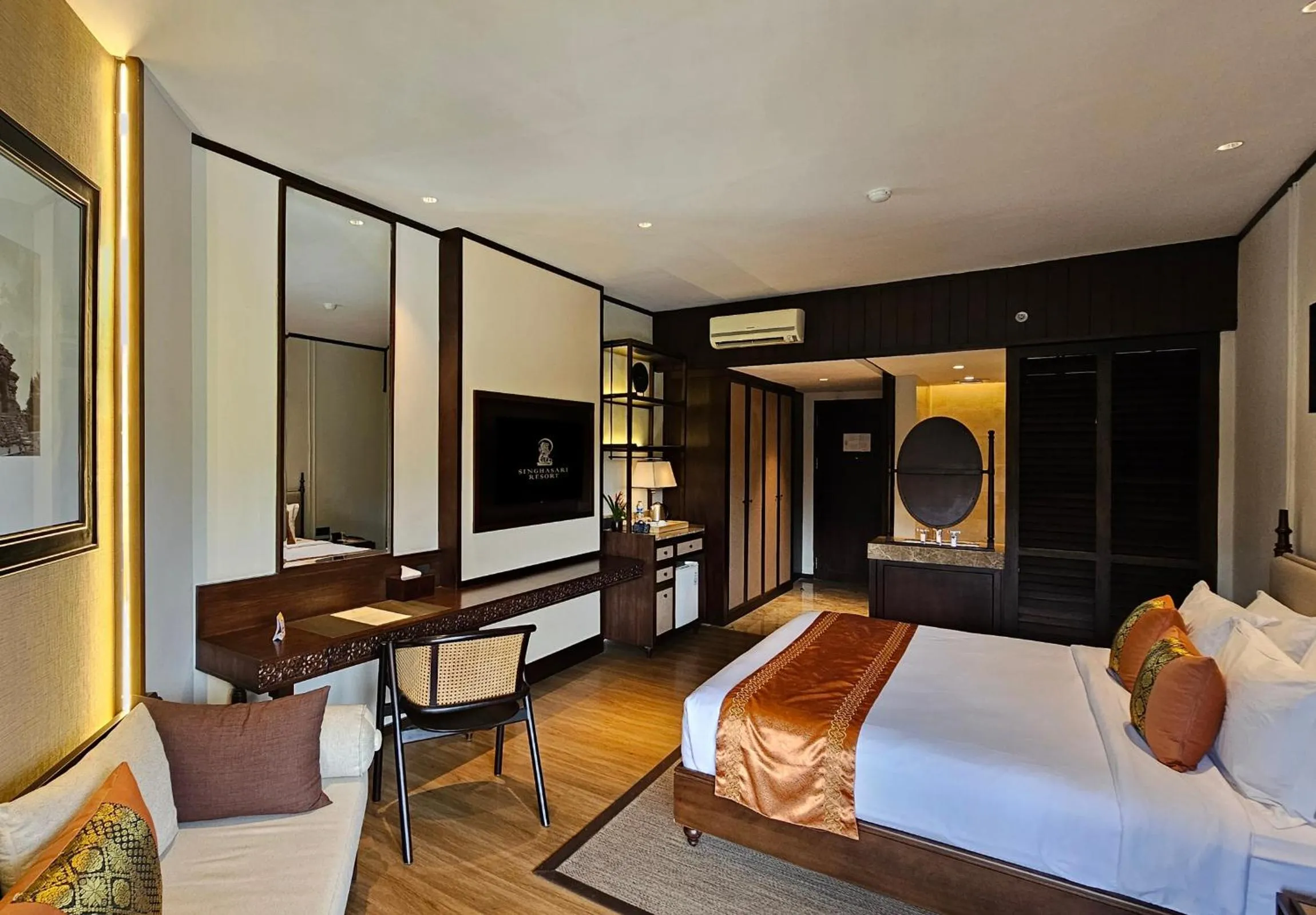 Bedroom, Bed in The Singhasari Resort Batu