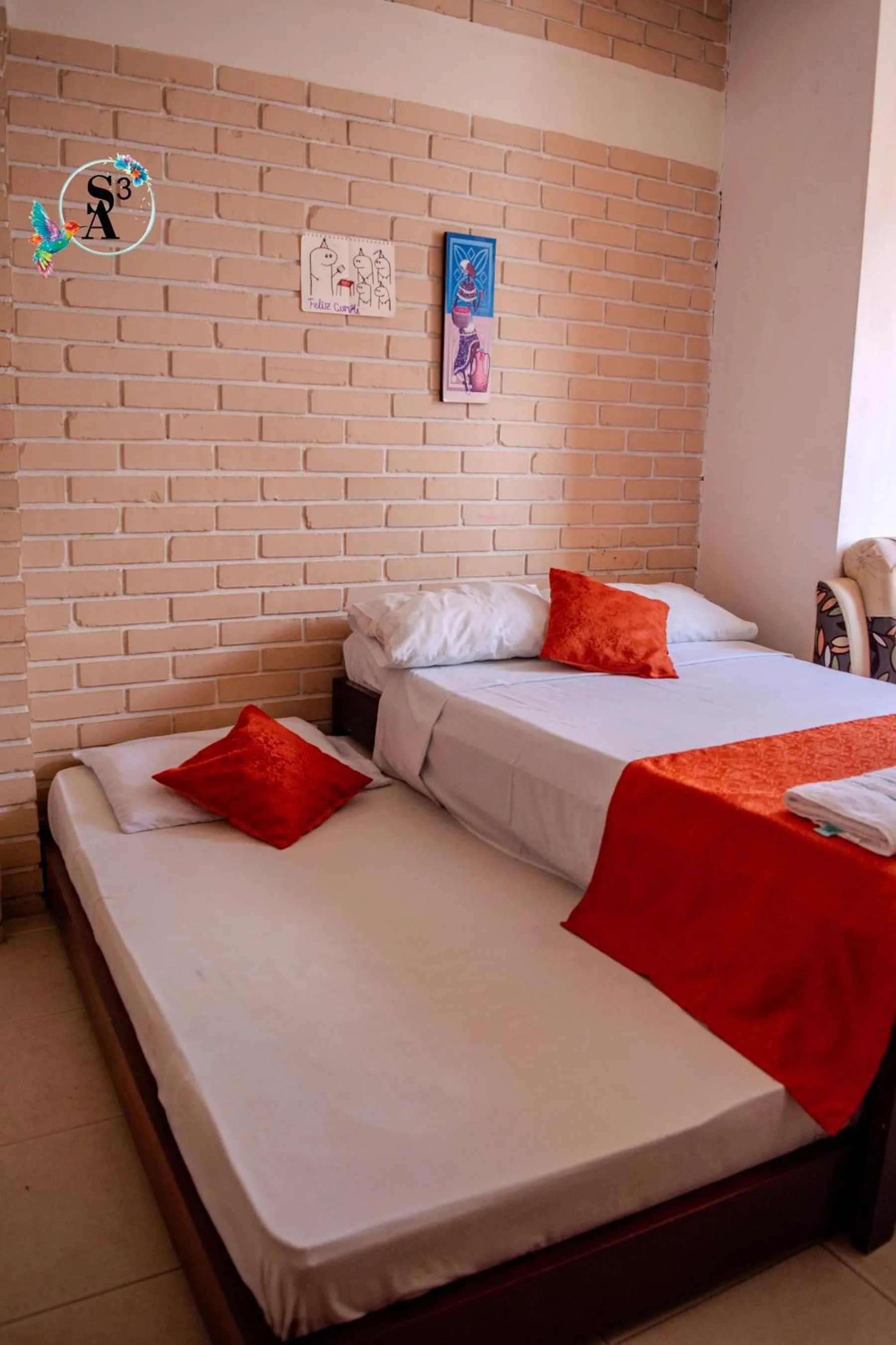 Bed in Hotel los Almendros