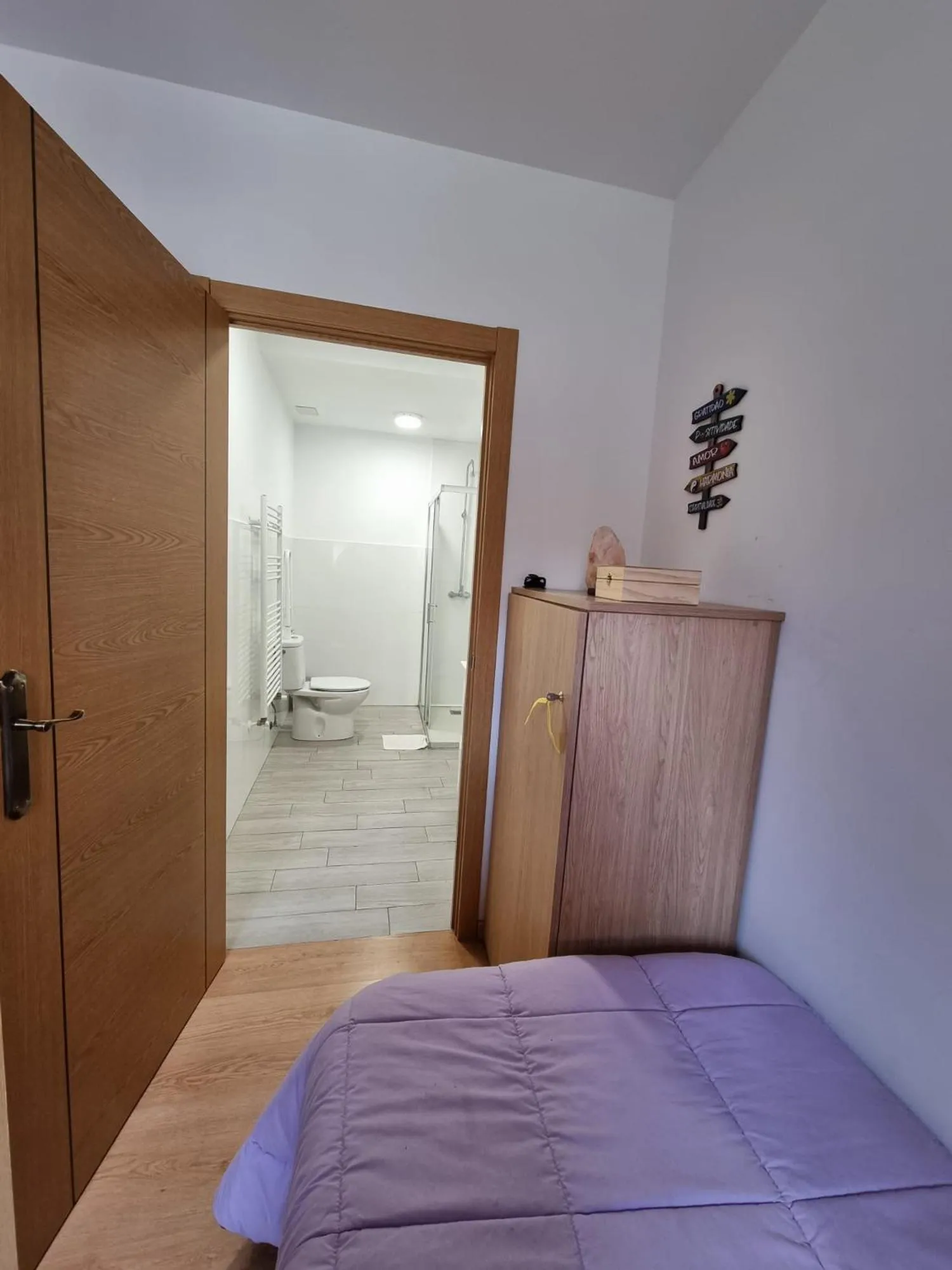 Bathroom in Albergue Estrella Guia Solo Peregrinos