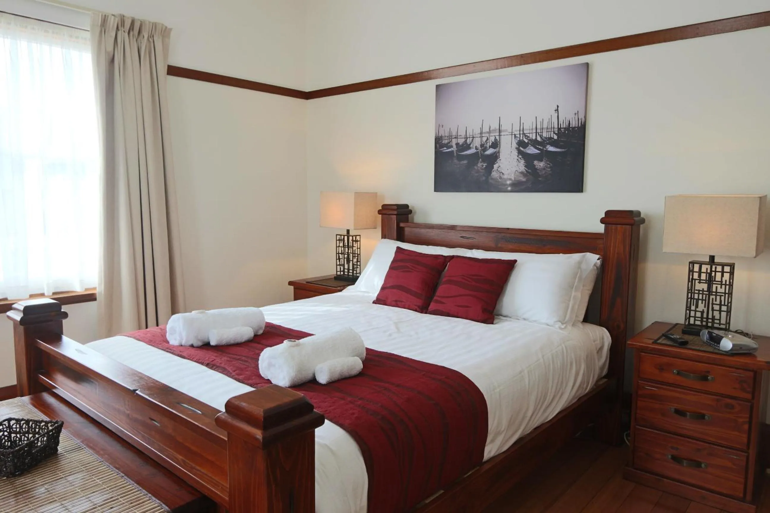 Bedroom, Bed in Moonah Central Apartments