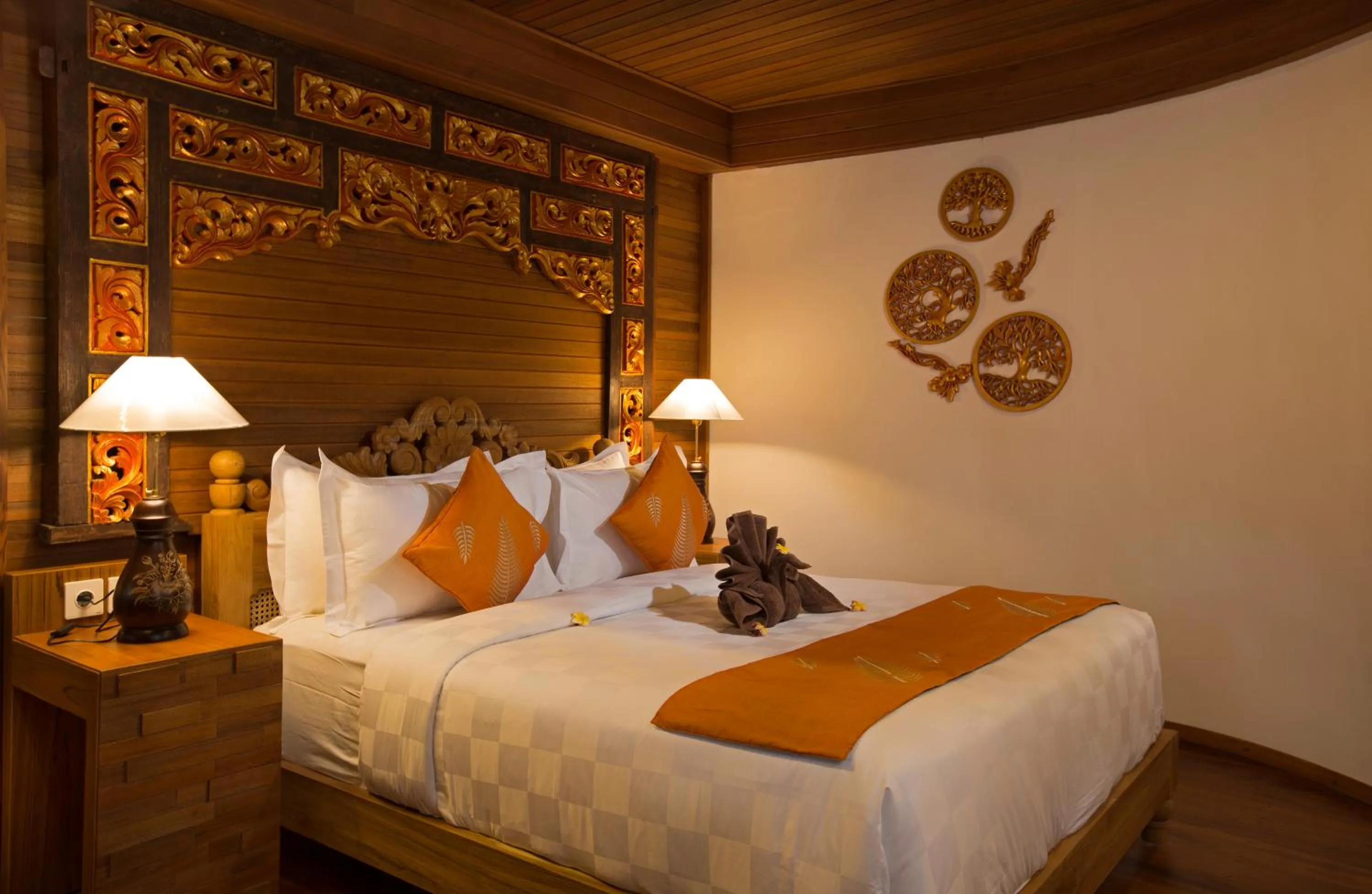 Bed in Green Field Resort Ubud
