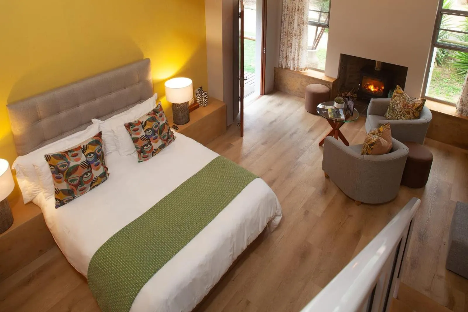 Bed in Garden Route Safari Camp