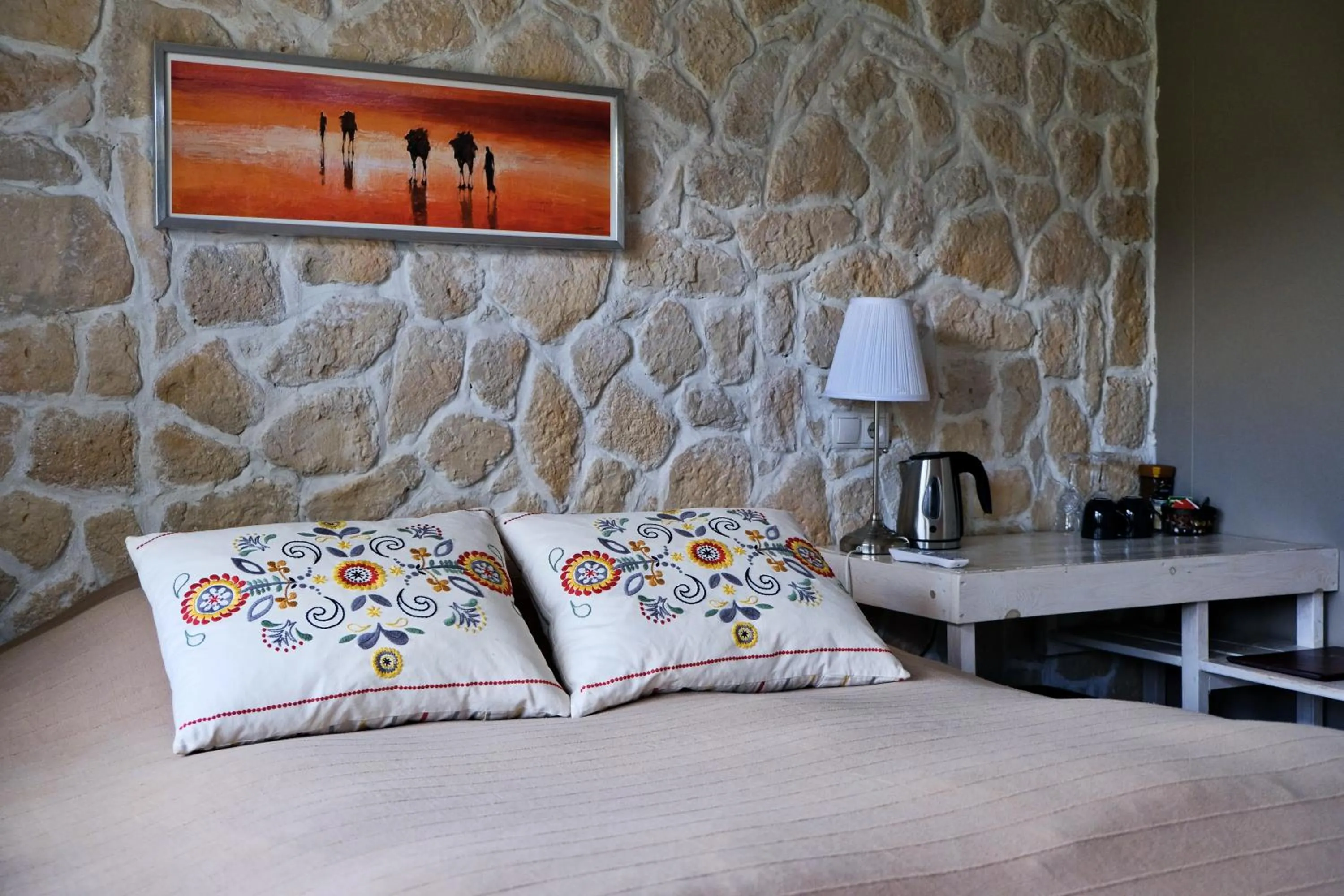 Bed in Hraunsnef Country Hotel