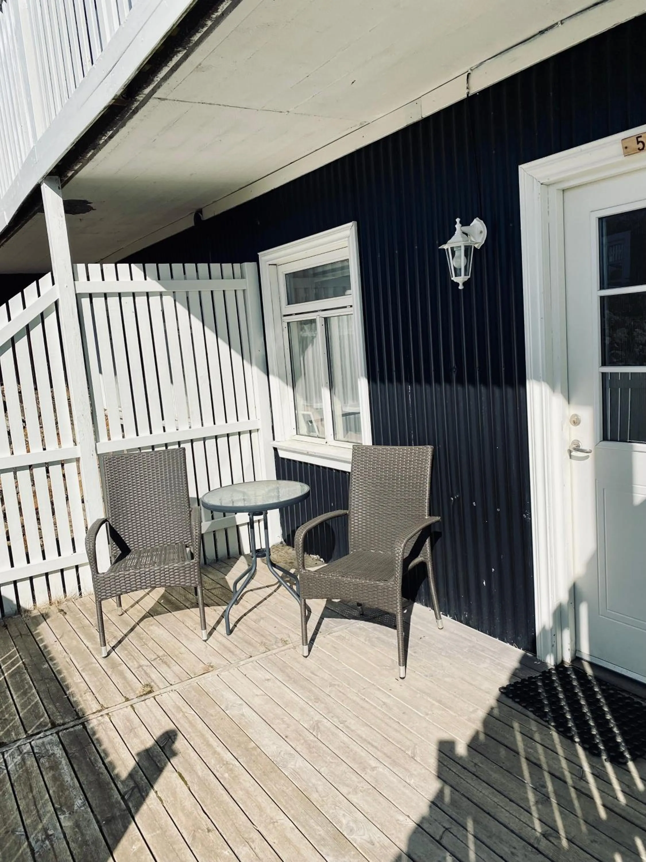 Patio in Hraunsnef Country Hotel