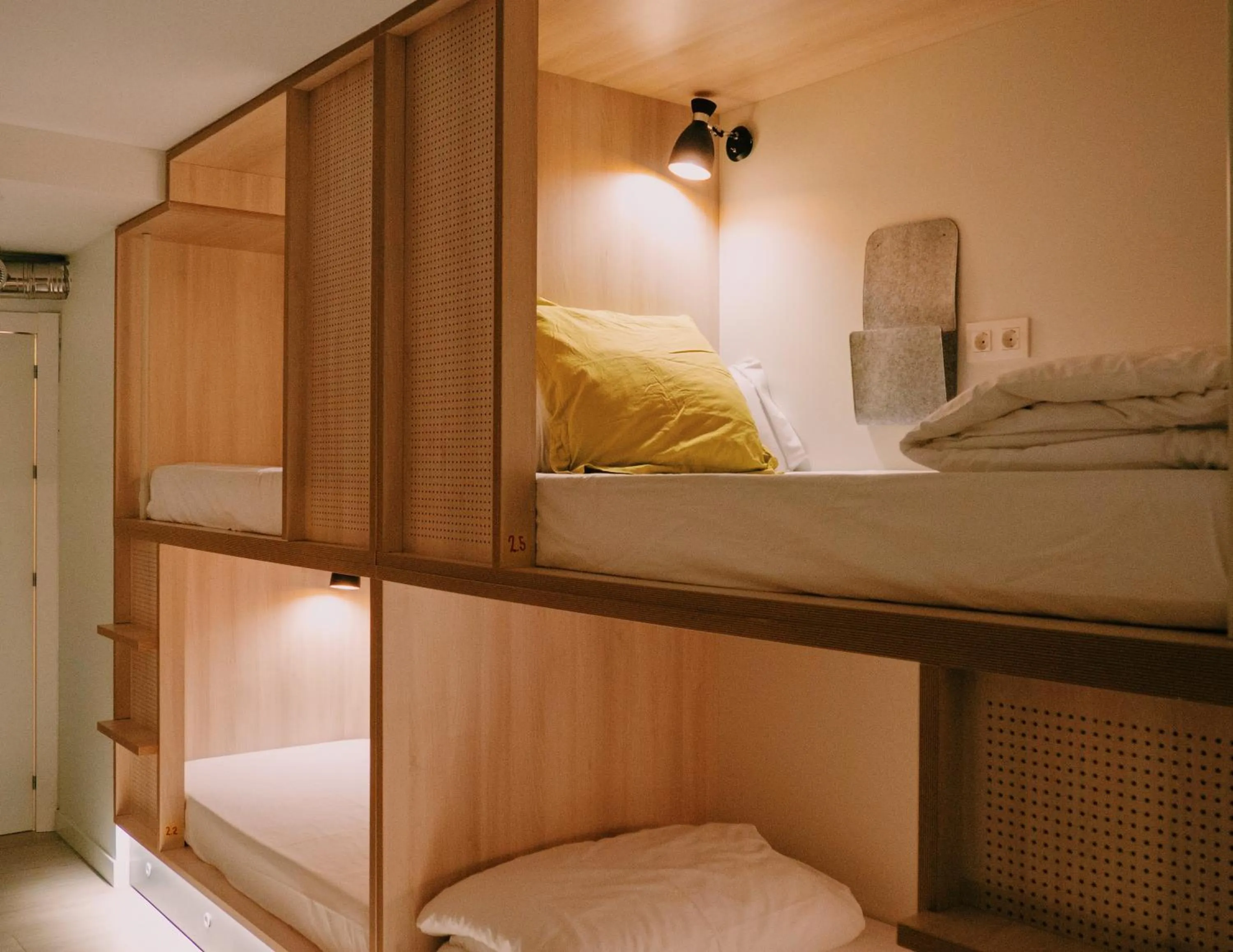 Decorative detail, Bed in Blai Blai Hostel