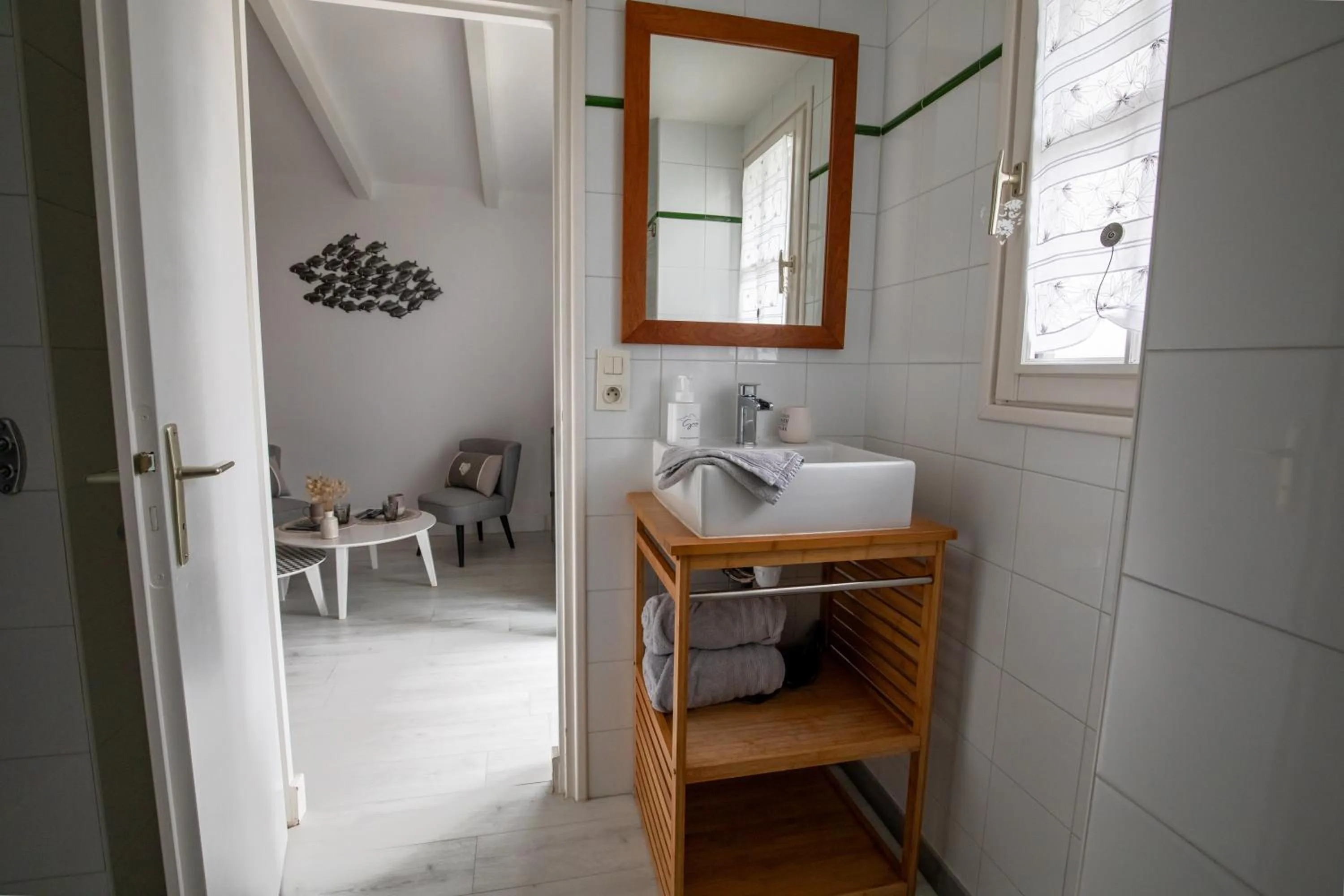 Bathroom, Bed in Les granges du chiron