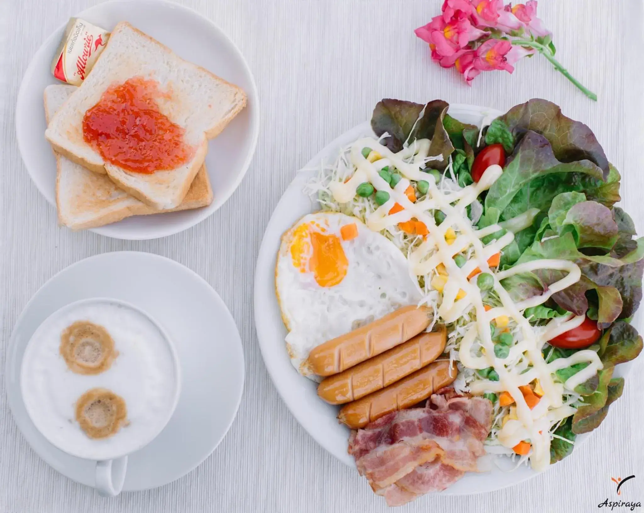 American breakfast in Aspiraya Resort American breakfast in Aspiraya Resort