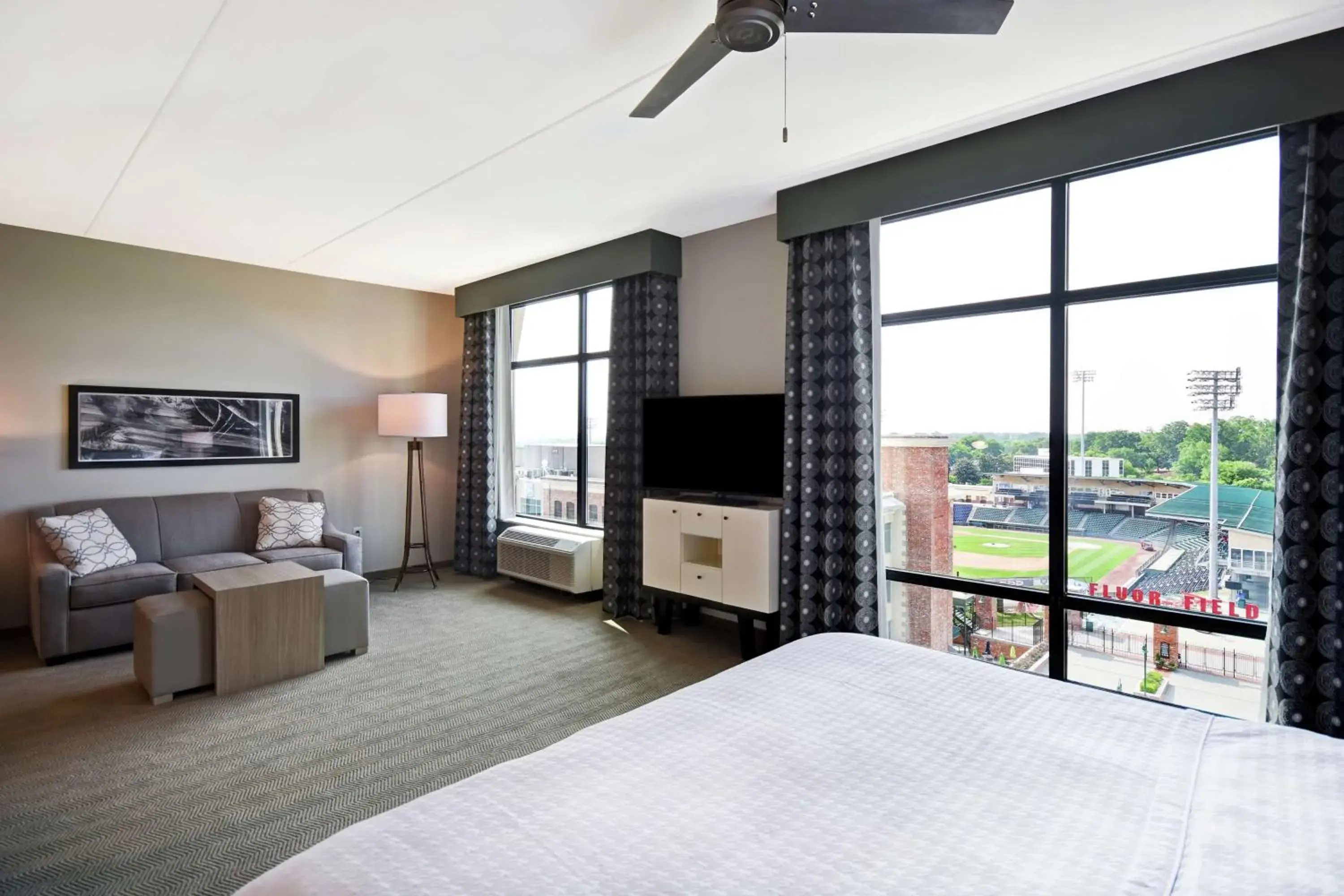 King Studio Suite with Ballpark View - Non-Smoking in Homewood Suites By Hilton Greenville Downtown King Studio Suite with Ballpark View - Non-Smoking in Homewood Suites By Hilton Greenville Downtown