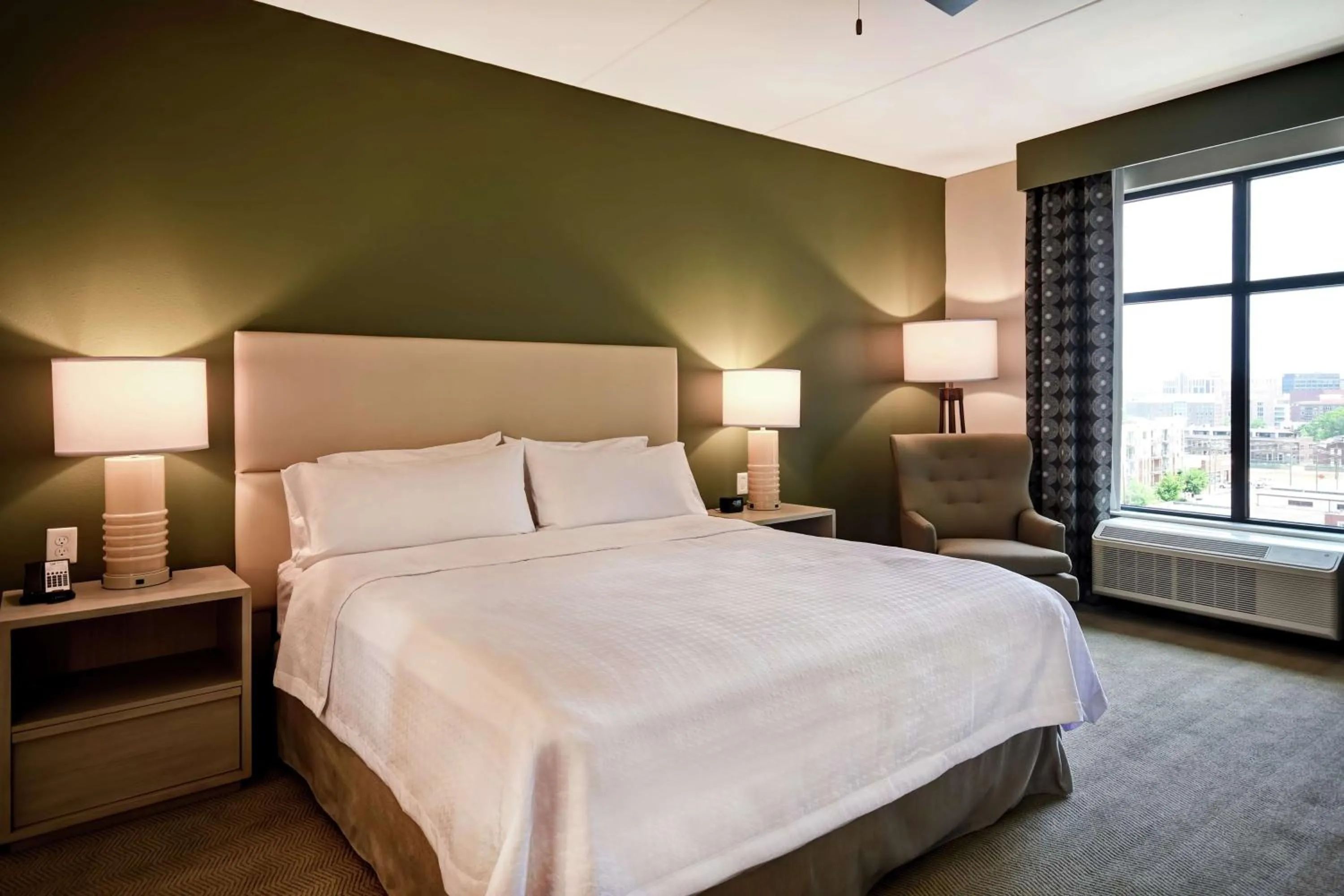 Bed in Homewood Suites By Hilton Greenville Downtown