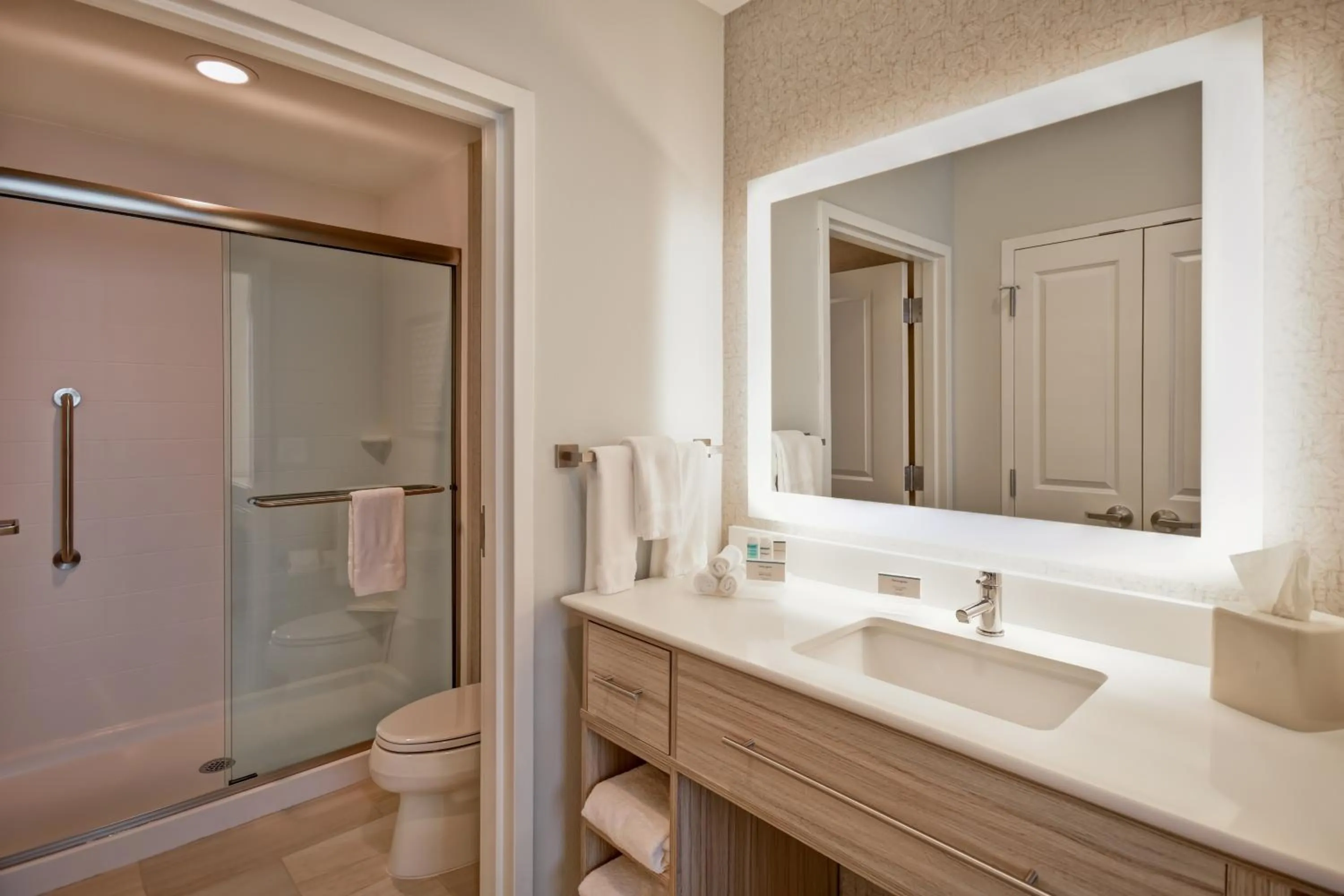 Shower in Homewood Suites By Hilton Greenville Downtown