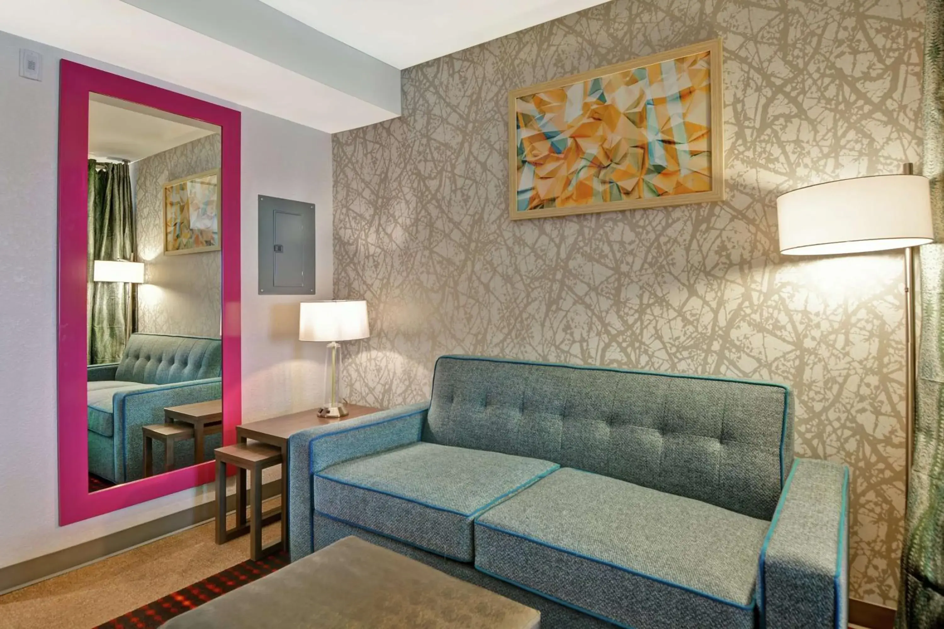 Living room, Bed in Home2 Suites By Hilton Beaufort Living room, Bed in Home2 Suites By Hilton Beaufort