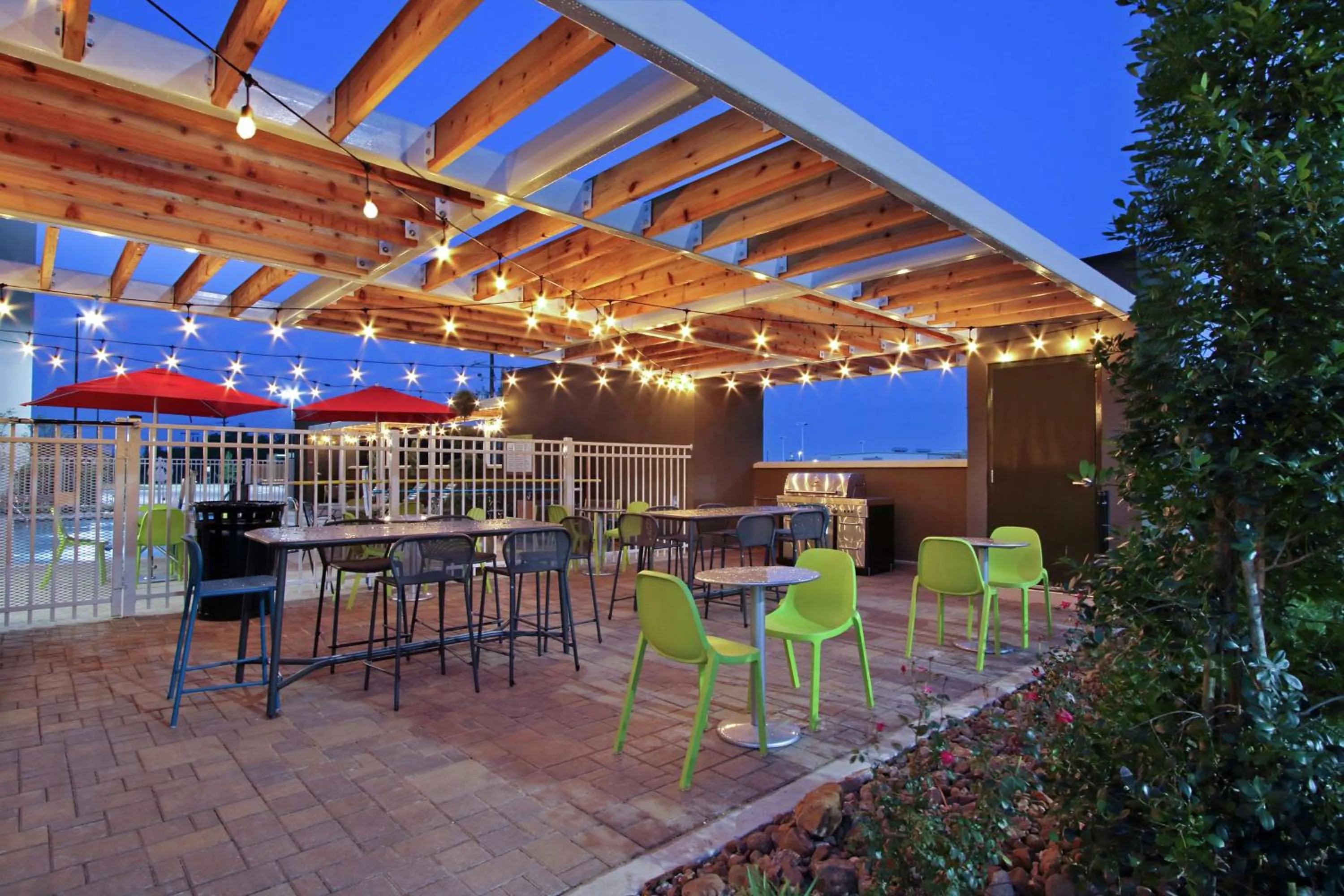Patio in Home2 Suites By Hilton Port Arthur