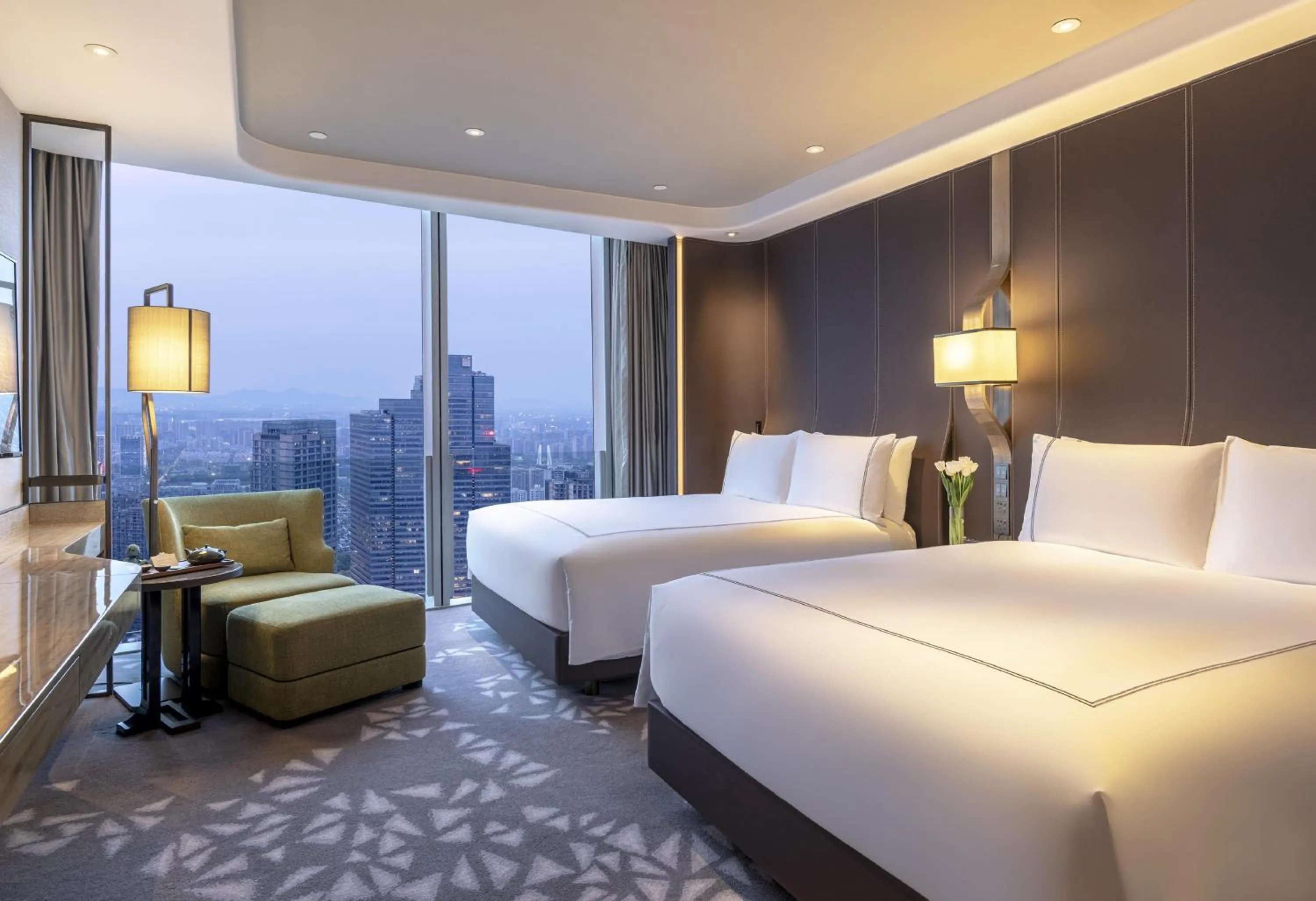View (from property/room), Bed in Conrad Hangzhou