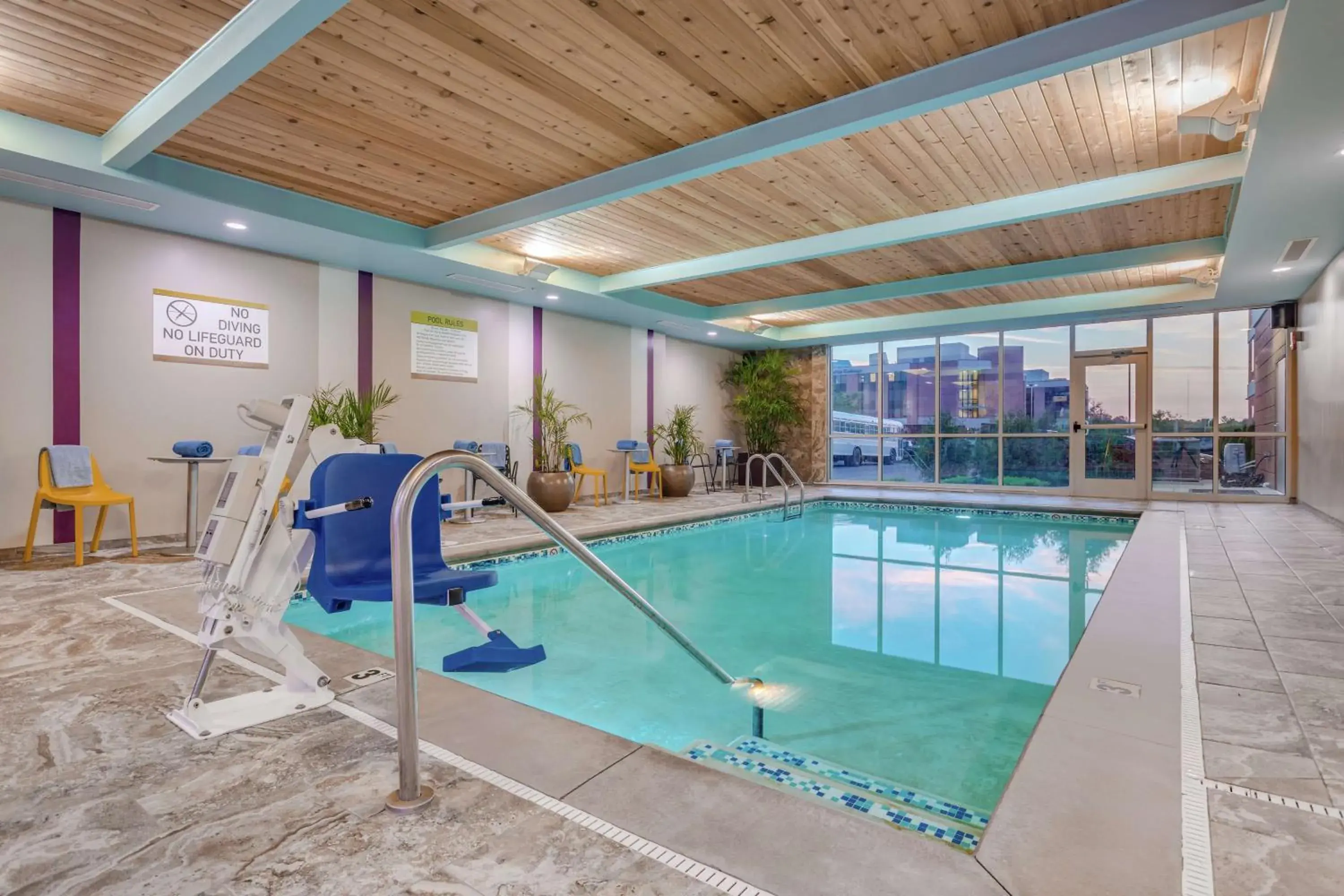 Pool view in Home 2 Suites By Hilton Indianapolis Northwest Pool view in Home 2 Suites By Hilton Indianapolis Northwest