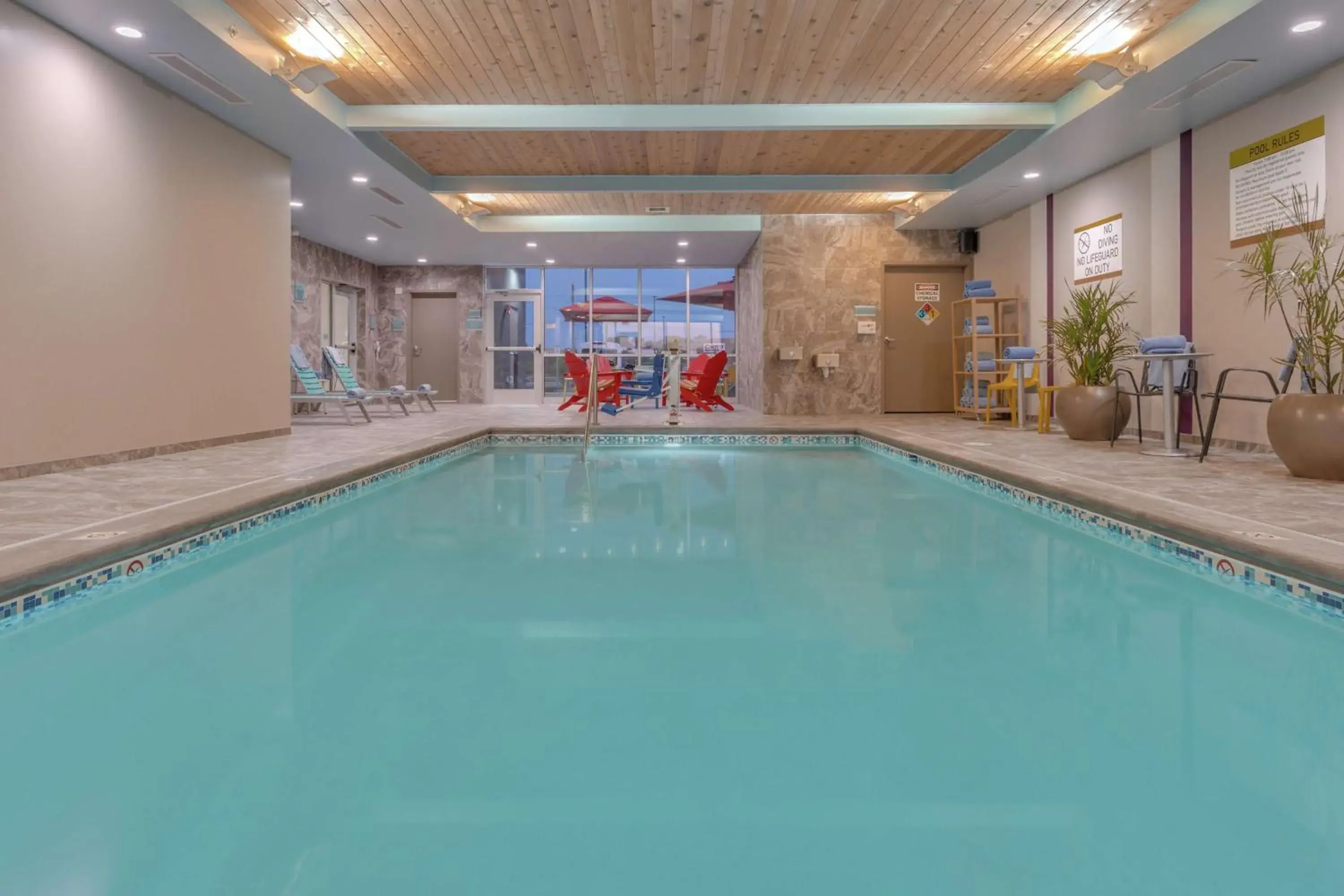 Pool view in Home 2 Suites By Hilton Indianapolis Northwest Pool view in Home 2 Suites By Hilton Indianapolis Northwest