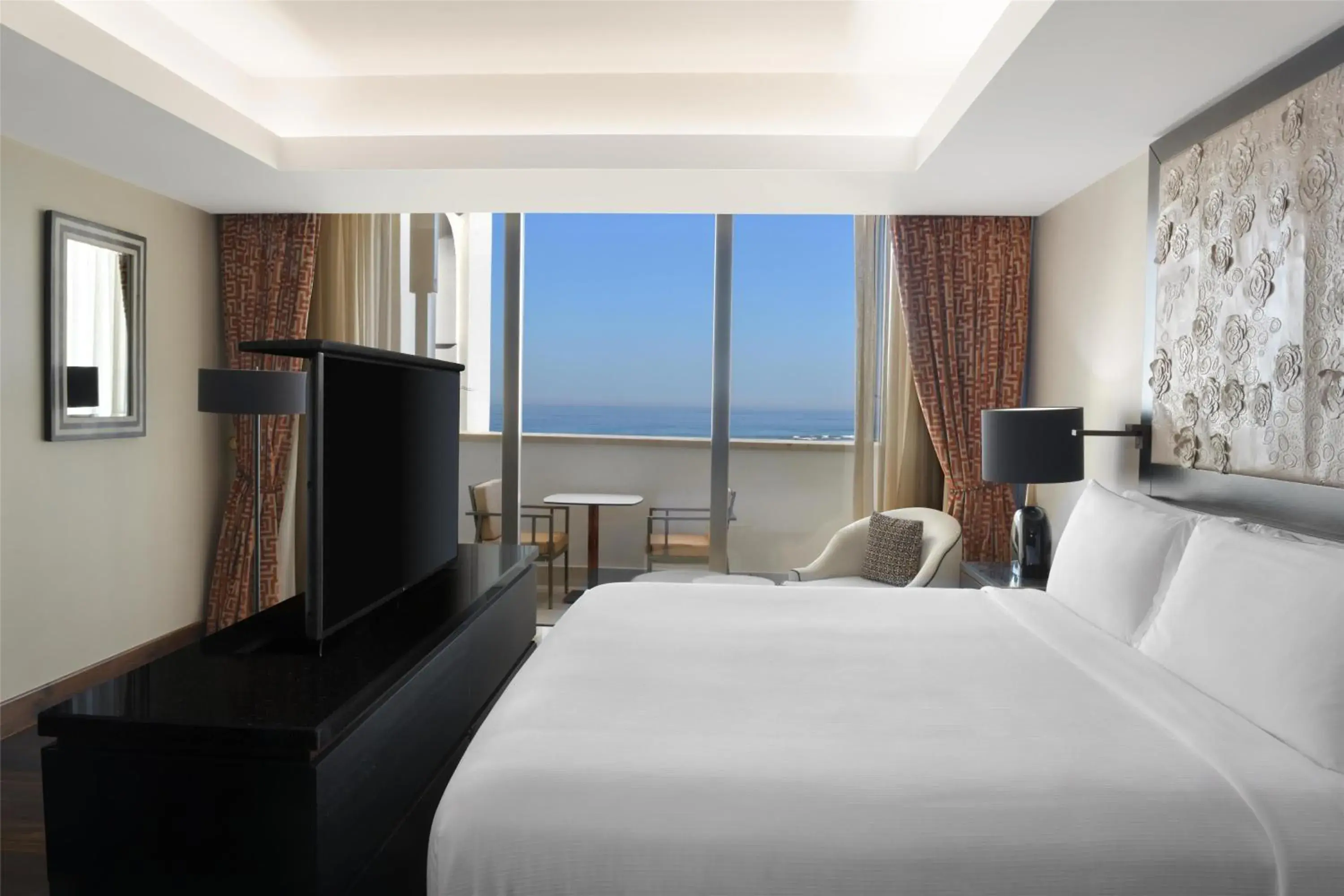 View (from property/room), Bed in Hilton Tangier Al Houara Resort & Spa View (from property/room), Bed in Hilton Tangier Al Houara Resort & Spa