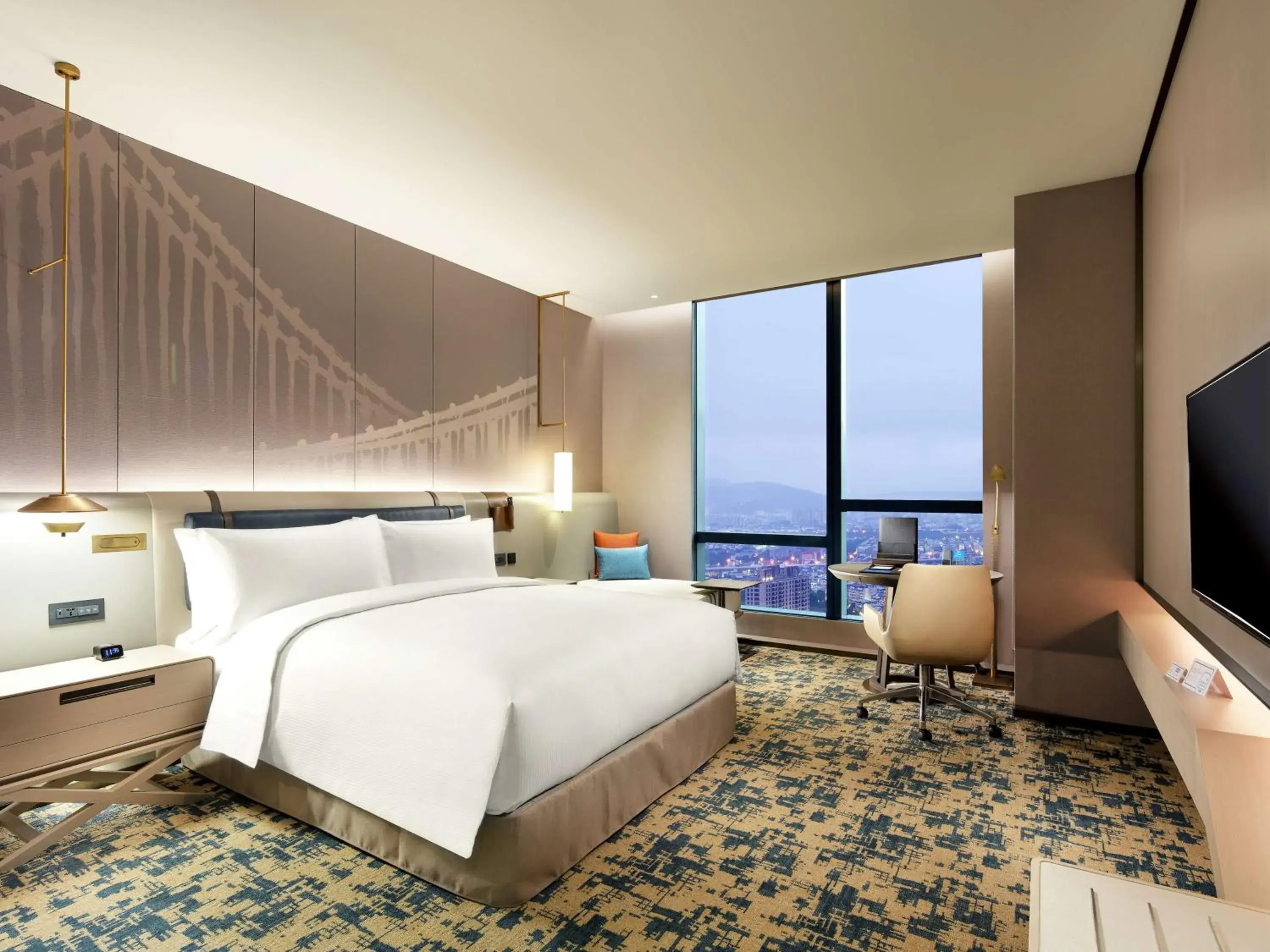 King Room - High Floor in Hilton Taipei Sinban King Room - High Floor in Hilton Taipei Sinban
