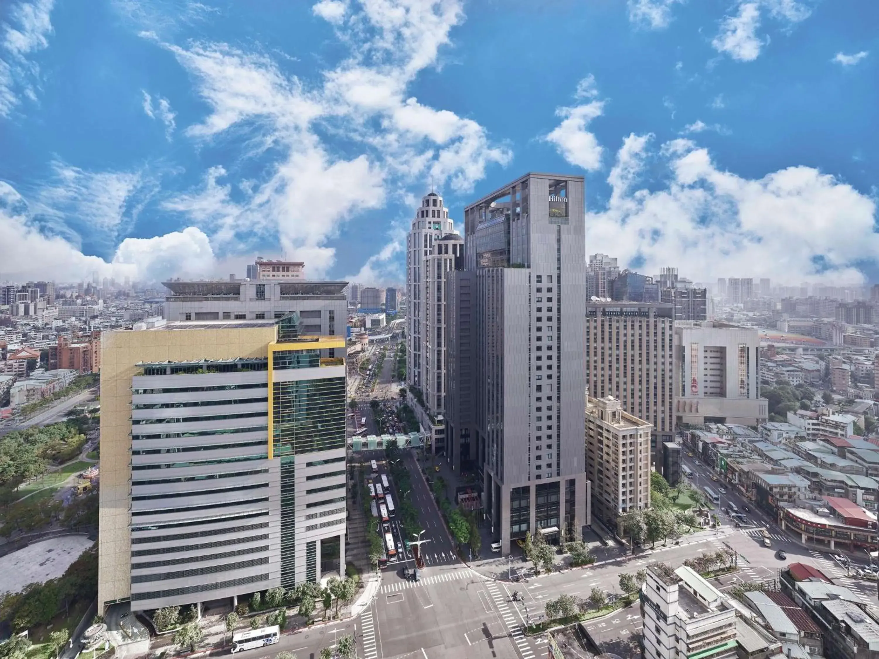 Property building in Hilton Taipei Sinban Property building in Hilton Taipei Sinban