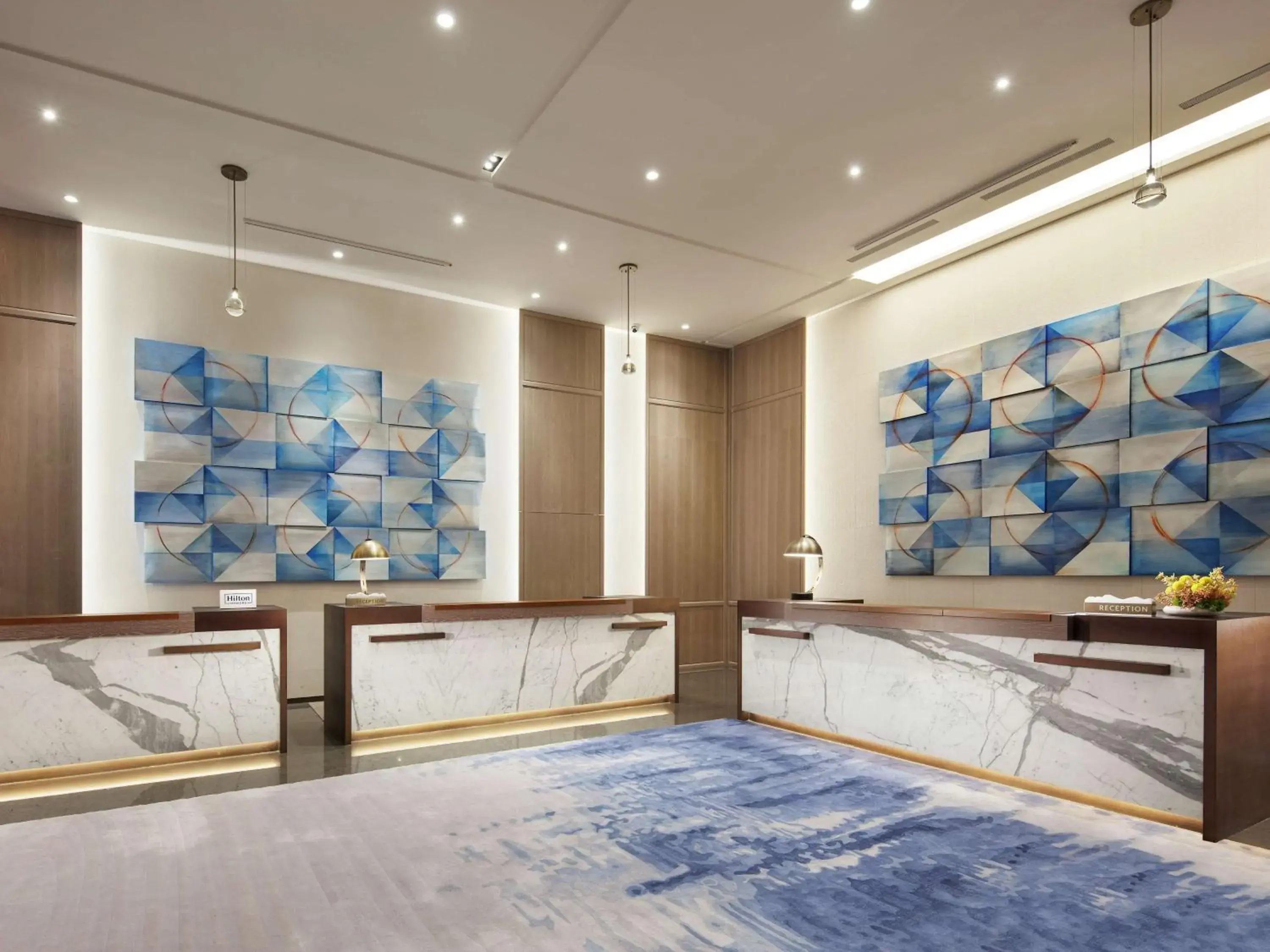 Lobby or reception, Bed in Hilton Taipei Sinban Lobby or reception, Bed in Hilton Taipei Sinban